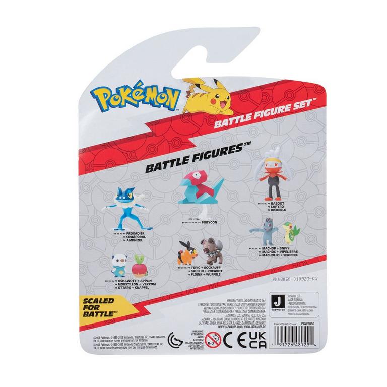 Pack c/ 3 Bonecos Pokémon Battle Figure Set - Jazwares