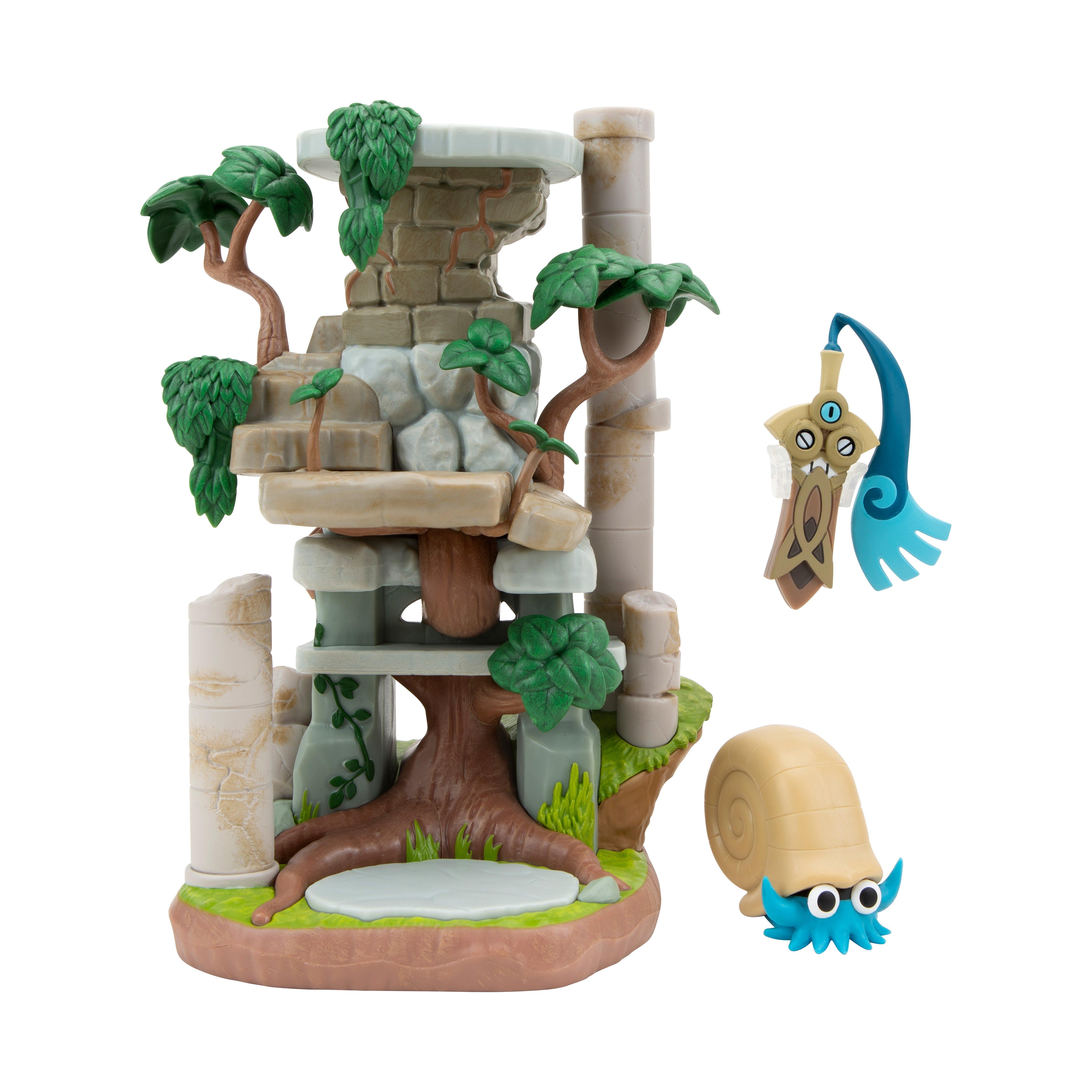 Jazwares Pokemon Select Ancient Ruins Environment Play Set with Honedge and Omanyte