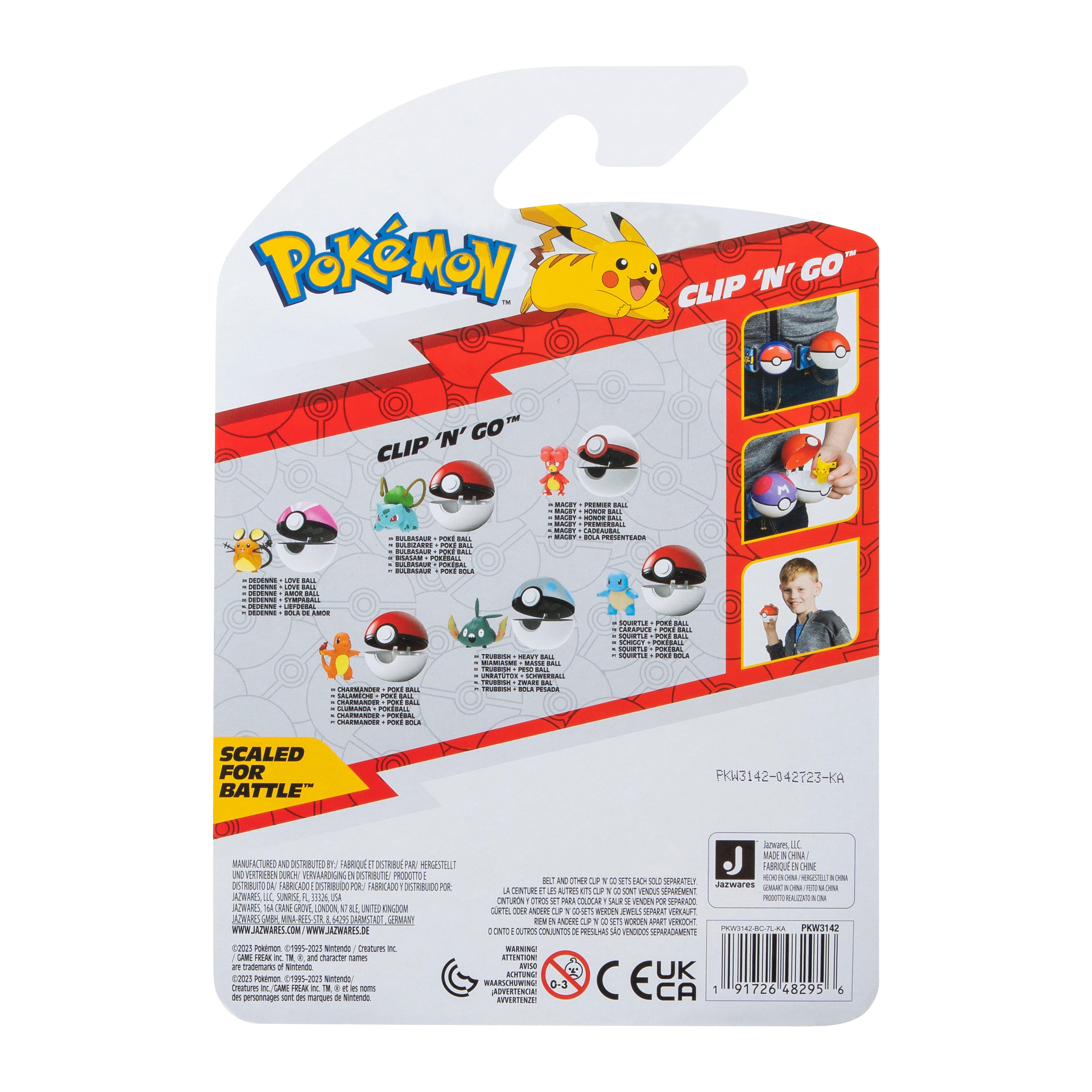 Pokémon - Ceinture Clip 'N' Go - Pikachu - Figurine pour enfant