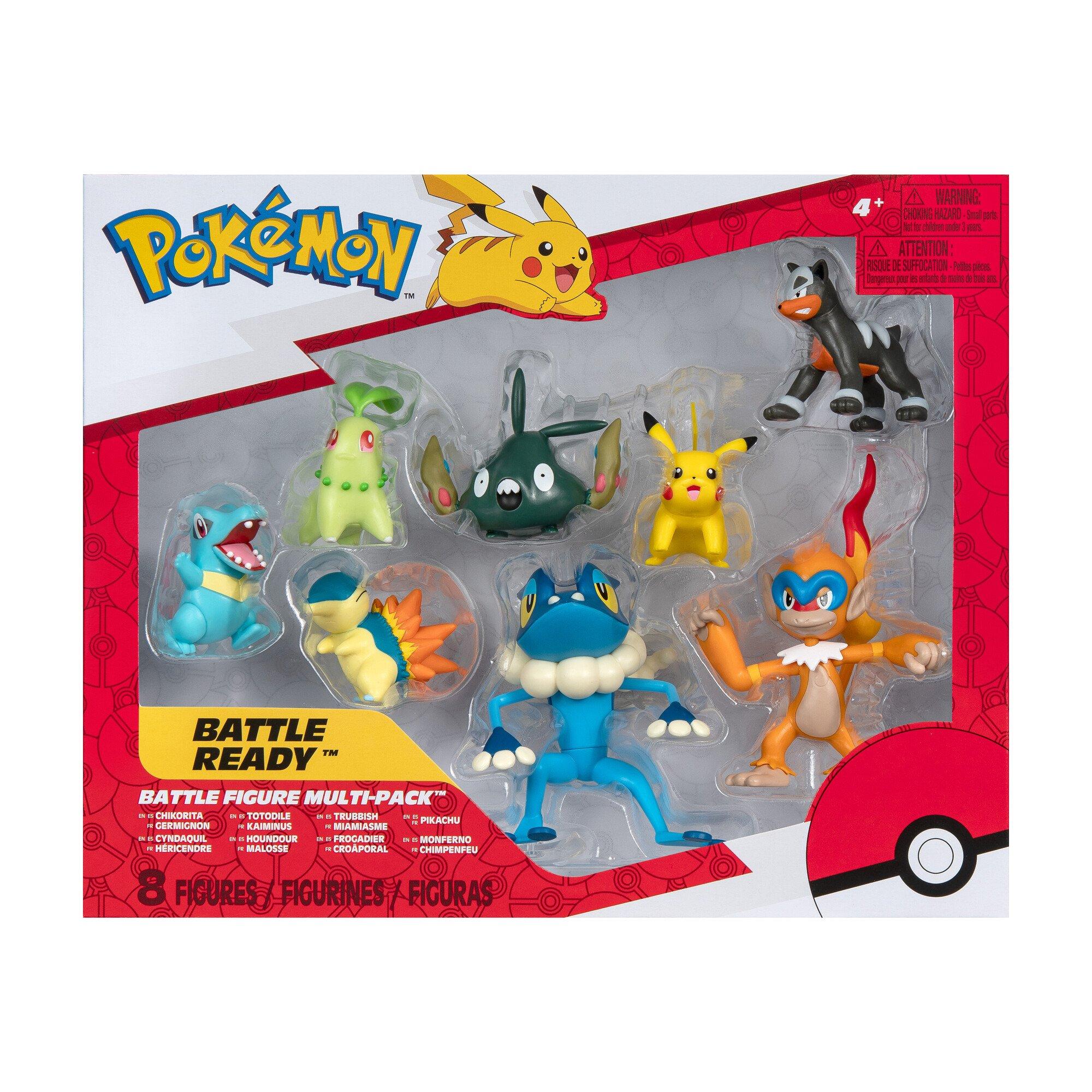 Jazwares Pokemon 2-in Battle Figure Multipack Set 8-Pack