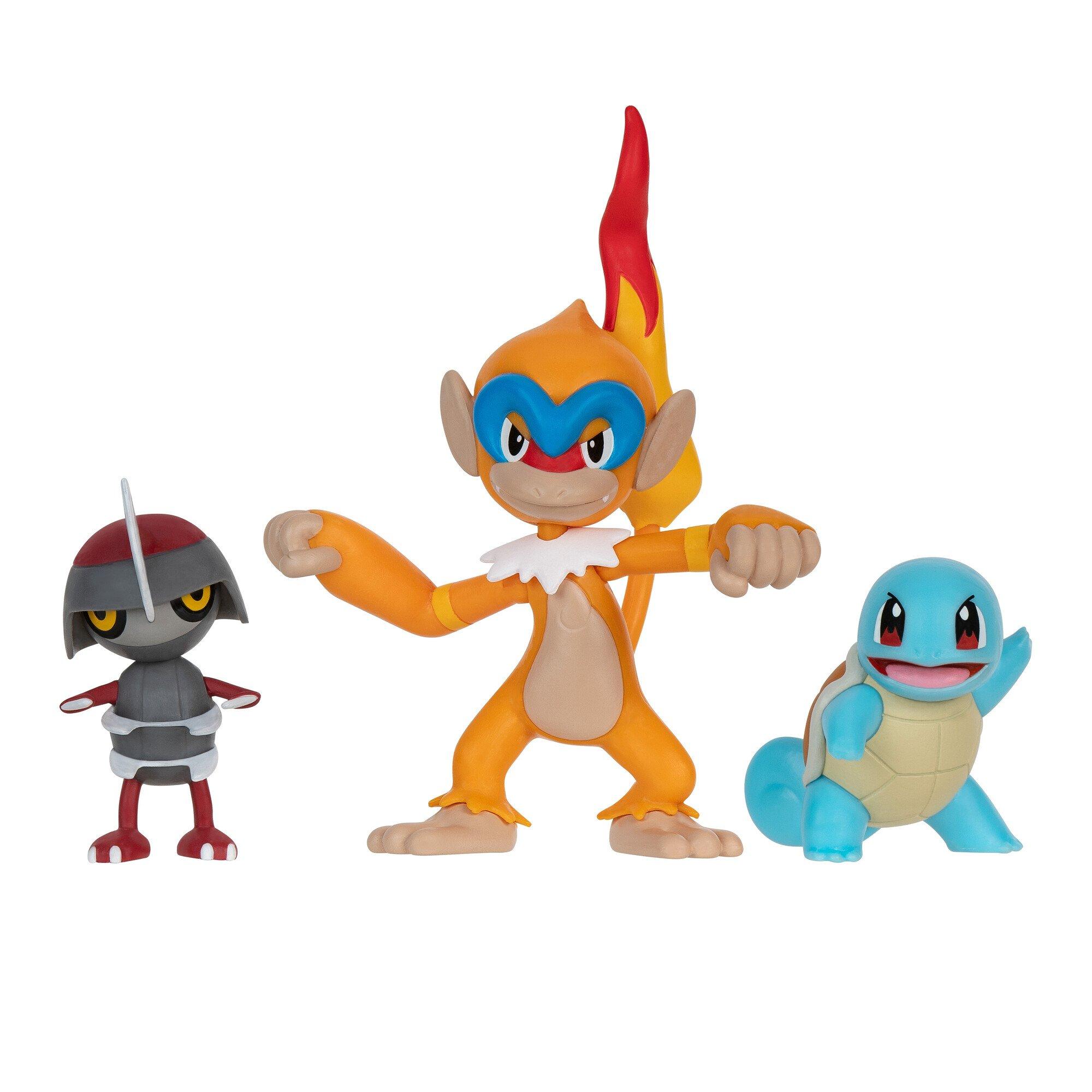 Jazwares Pokemon Battle Figure Set 3-Pack (Pawniard, Squirtle