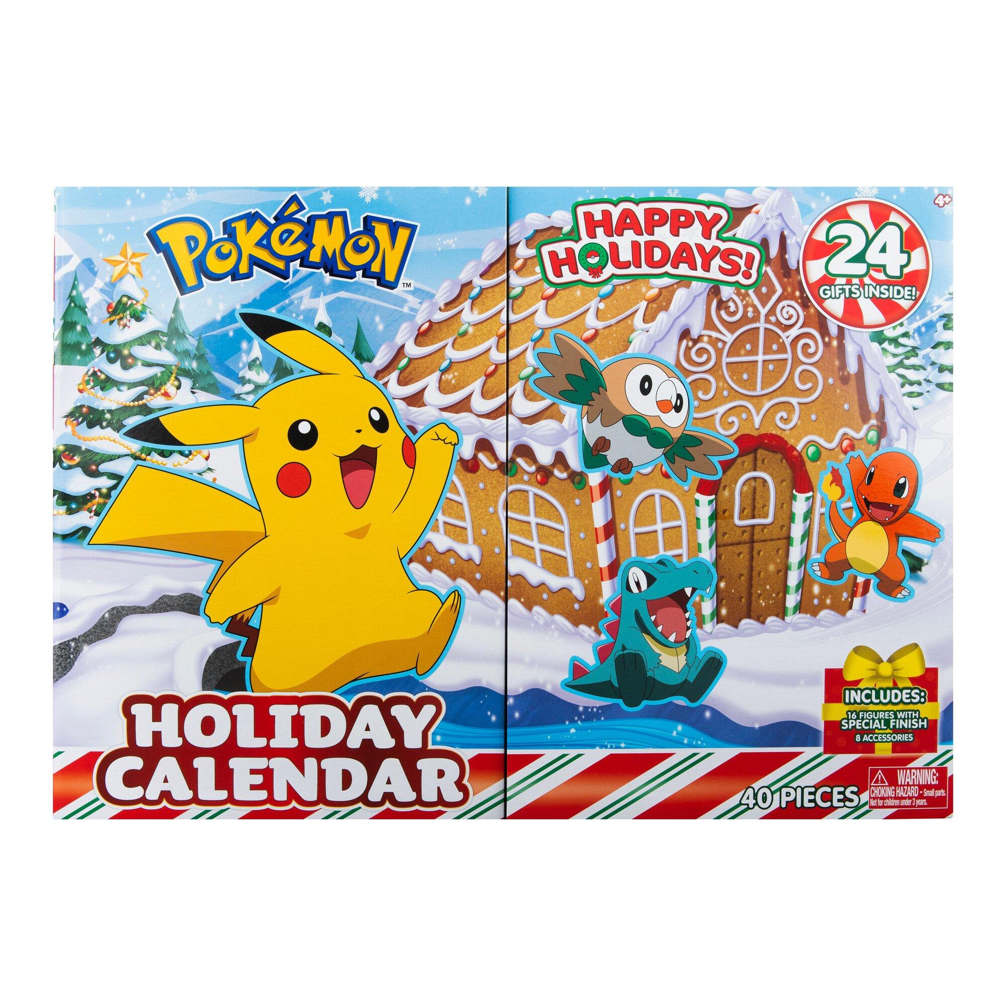 opening up the pokemon holiday calendar! this is also my last