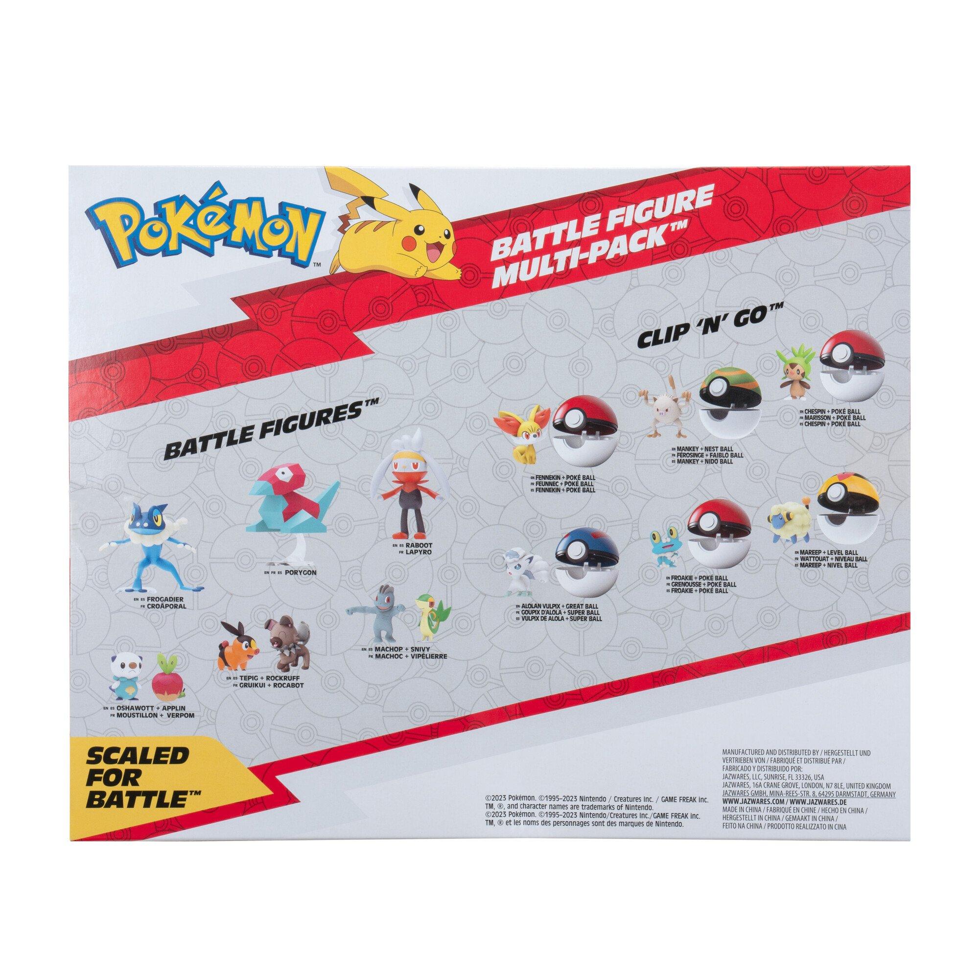 Jazwares Pokemon 2-in Battle Figure Set 8-Pack