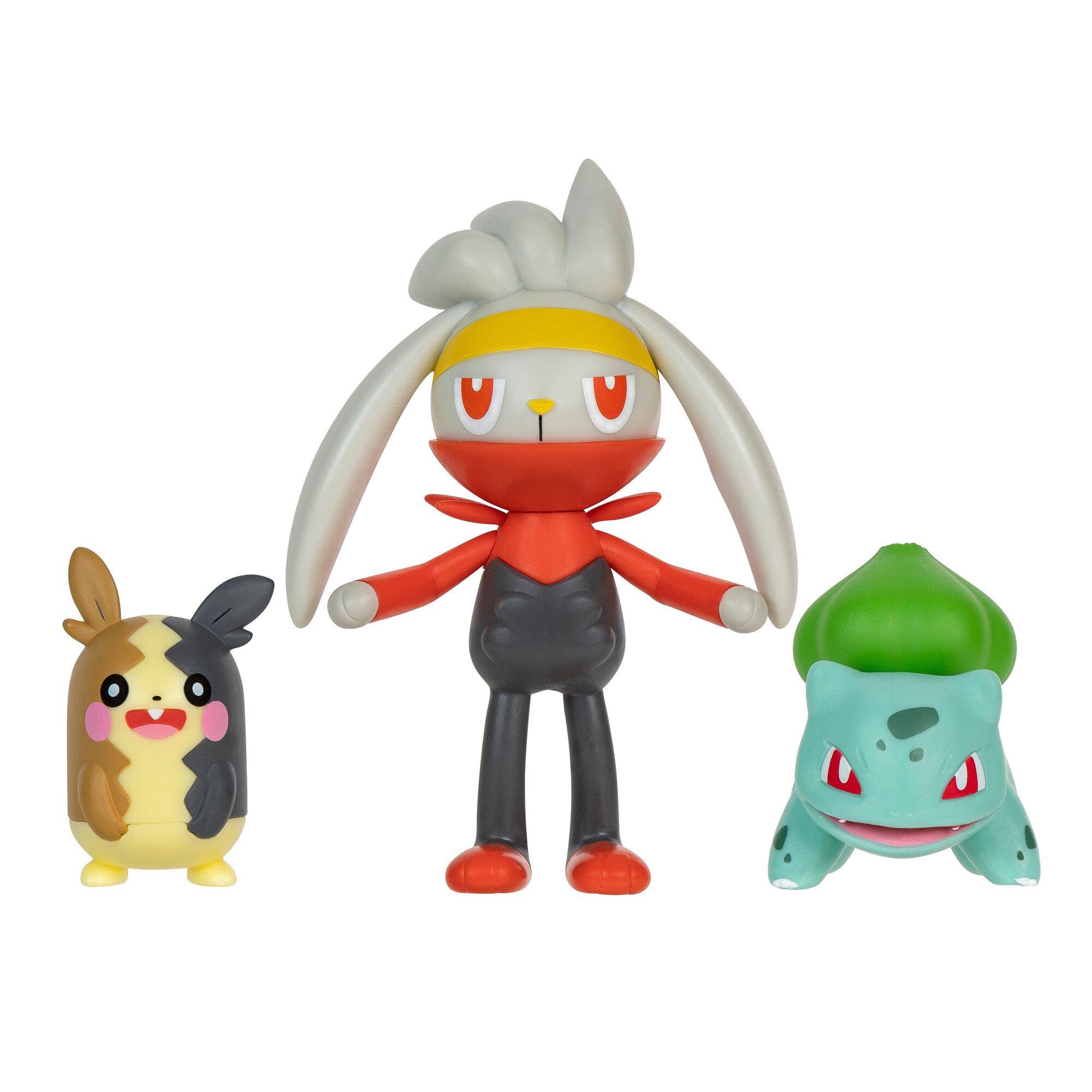 Pokemon 3 hot sale pack figures