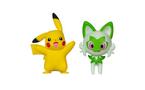 Jazwares Pokemon First Partner Sprigatito and Pikachu Battle Figure Set 2-Pack
