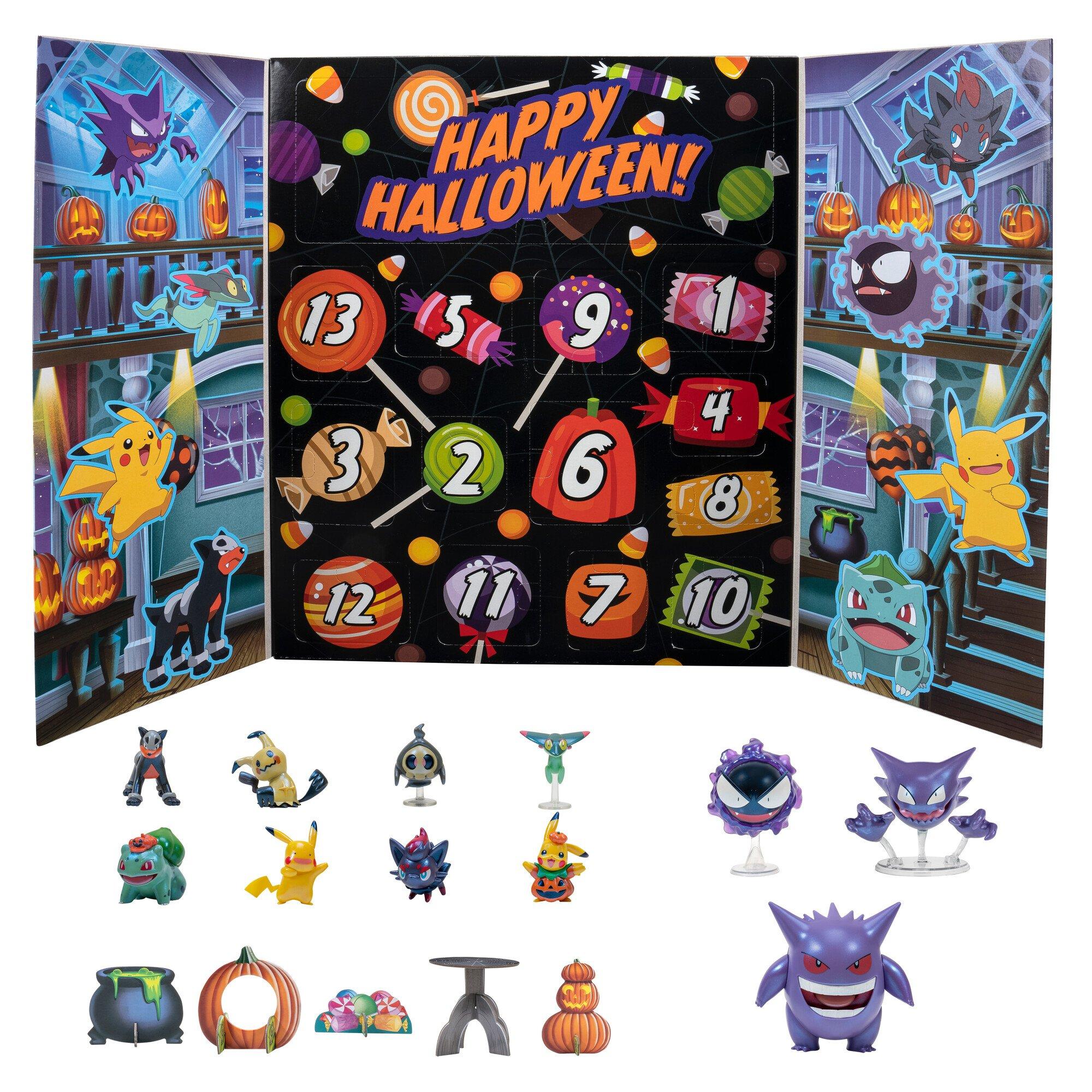Jazwares Pokemon 2023 Countdown to Halloween Calendar Battle Figure  Multipack Set