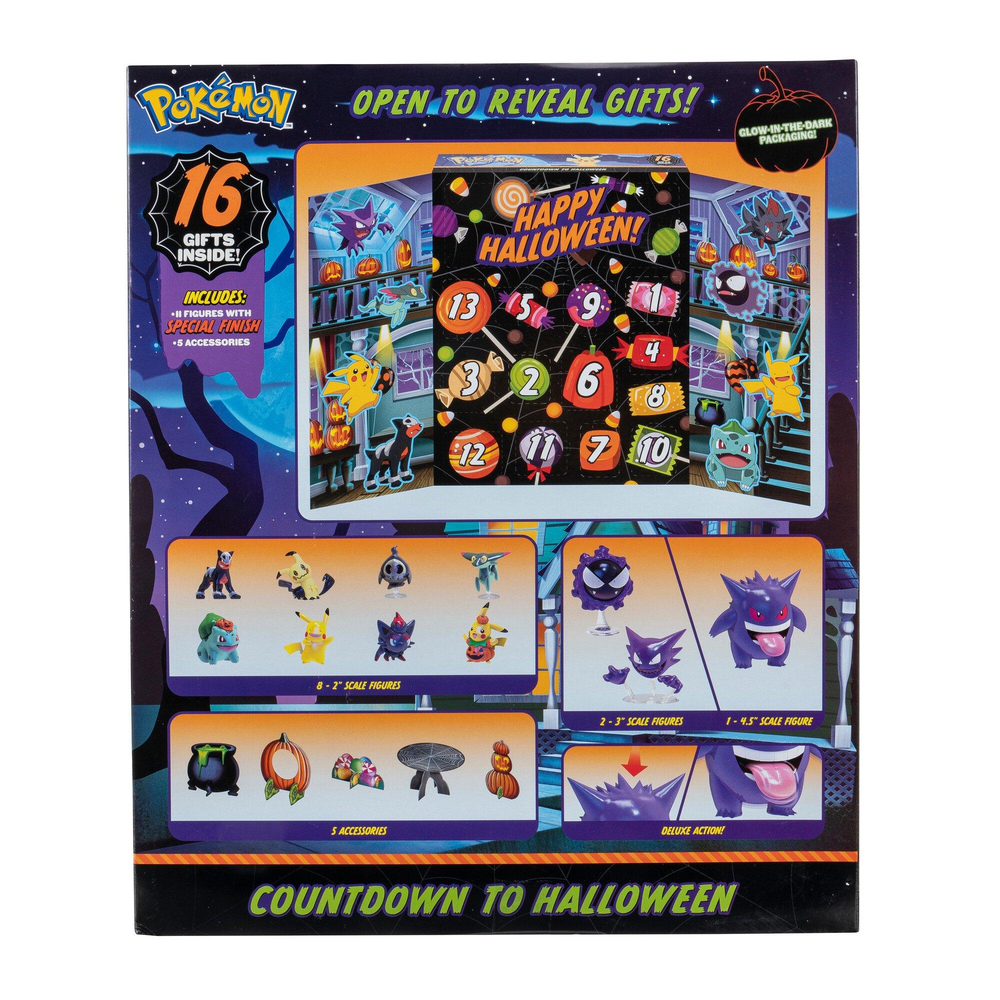 Jazwares Pokemon 2023 Countdown to Halloween Calendar Battle Figure  Multipack Set