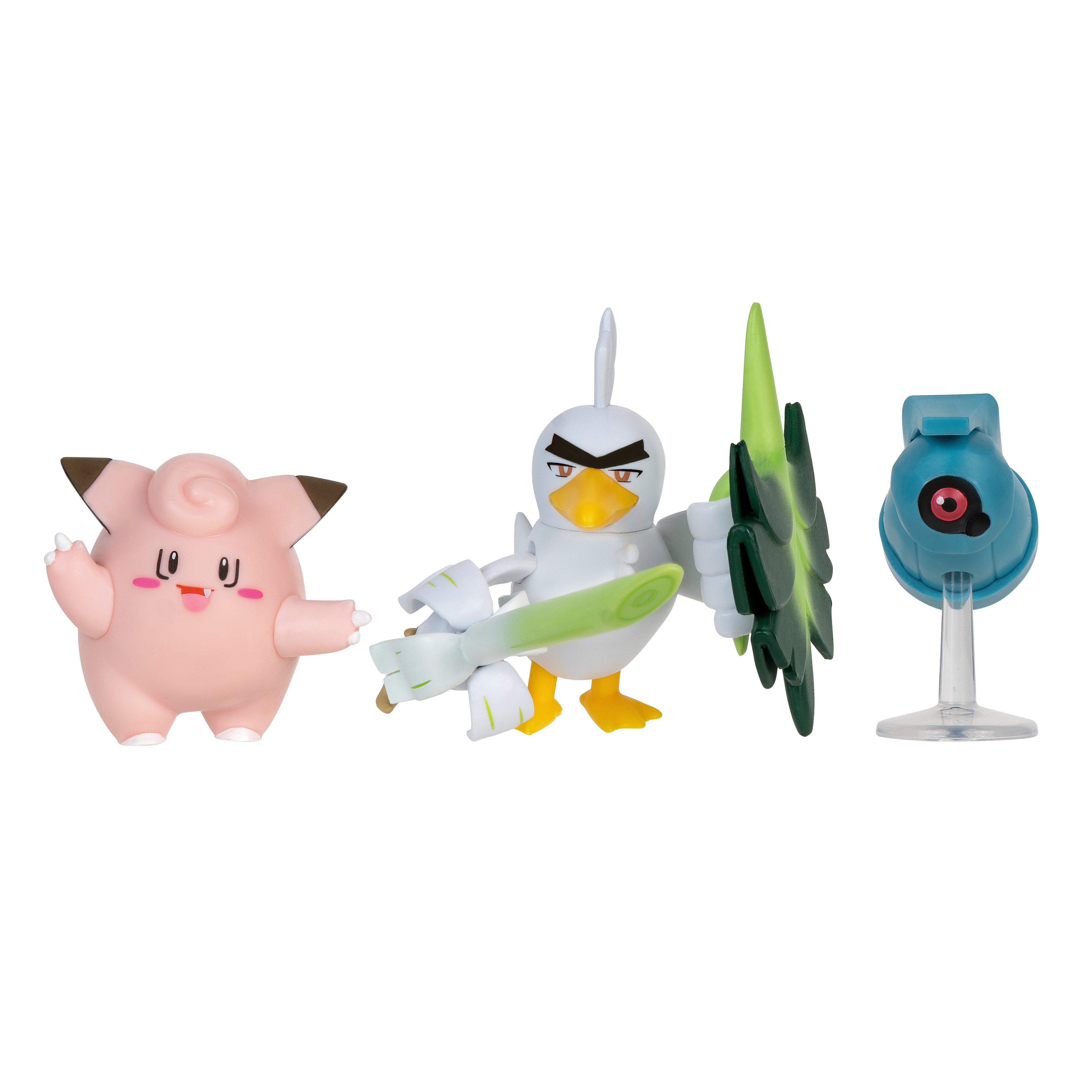 Pokemon Battle Figures BUNDLE OF 4 + Pokemon Lego Ball