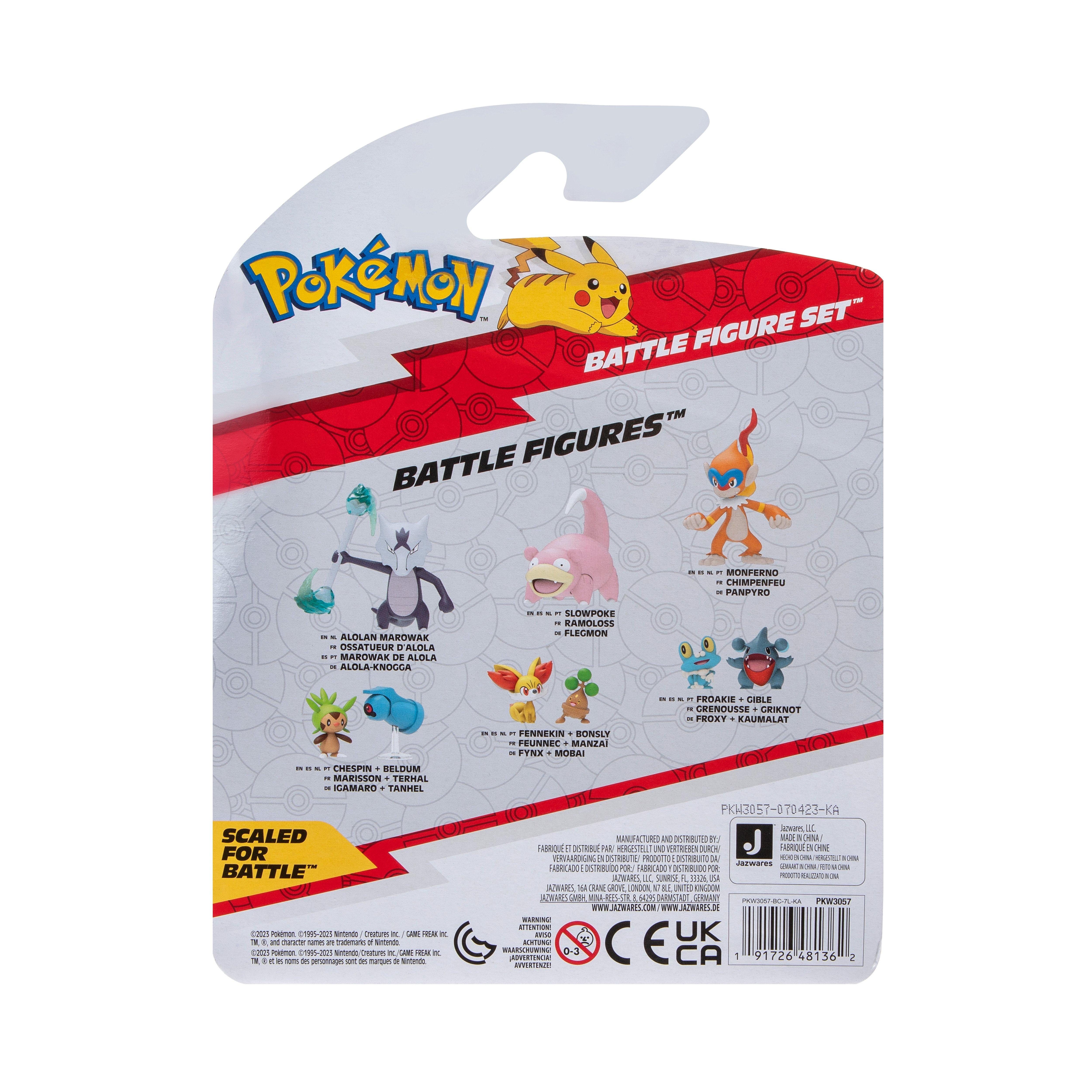 Jazwares Pokemon Battle Figure Set 3-Pack (Clefairy, Beldum, Sirfetch'd)