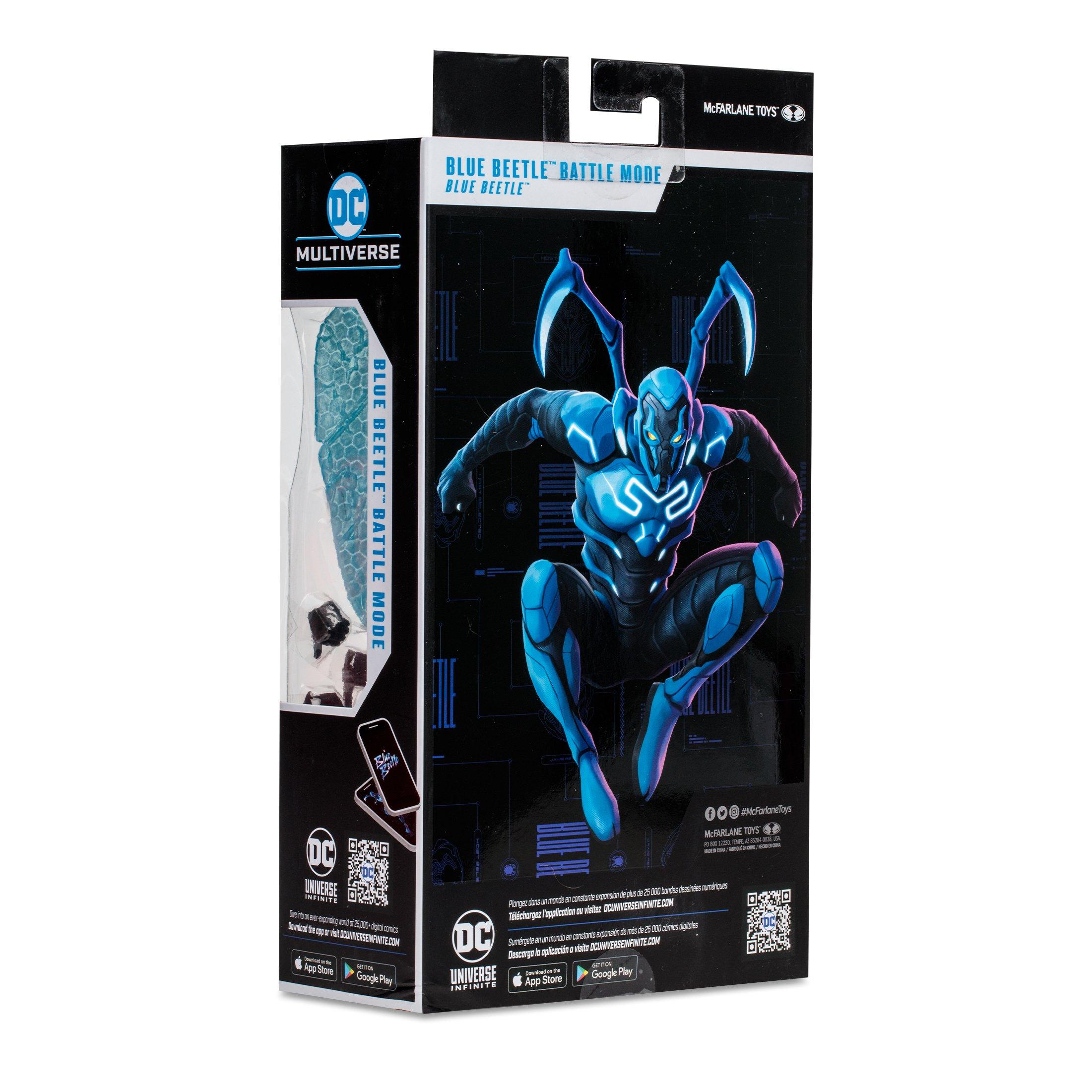 DC Multiverse Blue Beetle 7 Inch Action Figure - Set of 2 (Blue Beetle  Regular & Battle Mode)