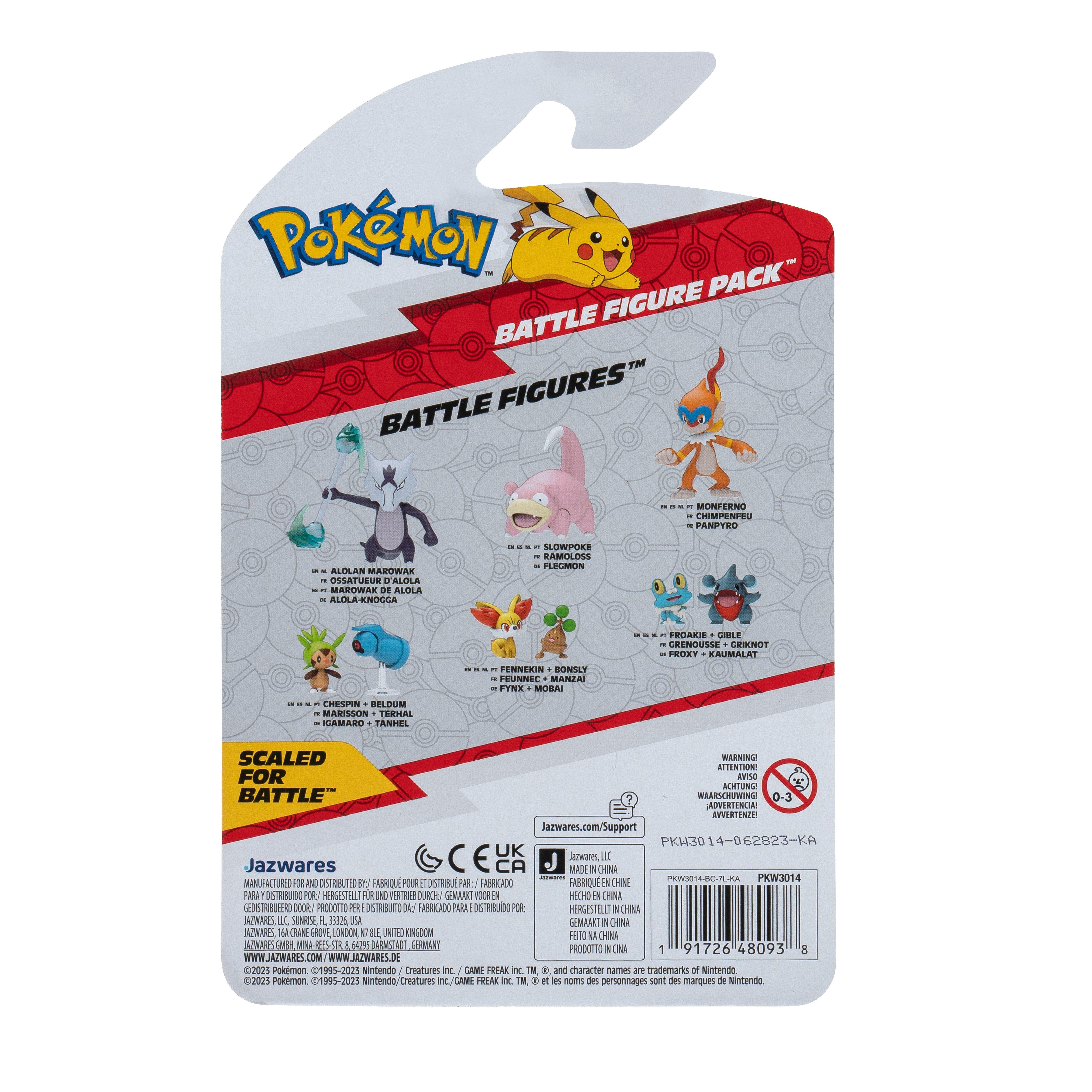 Jazwares Pokemon Chespin and Beldum 2-in Battle Figure Set 2-Pack