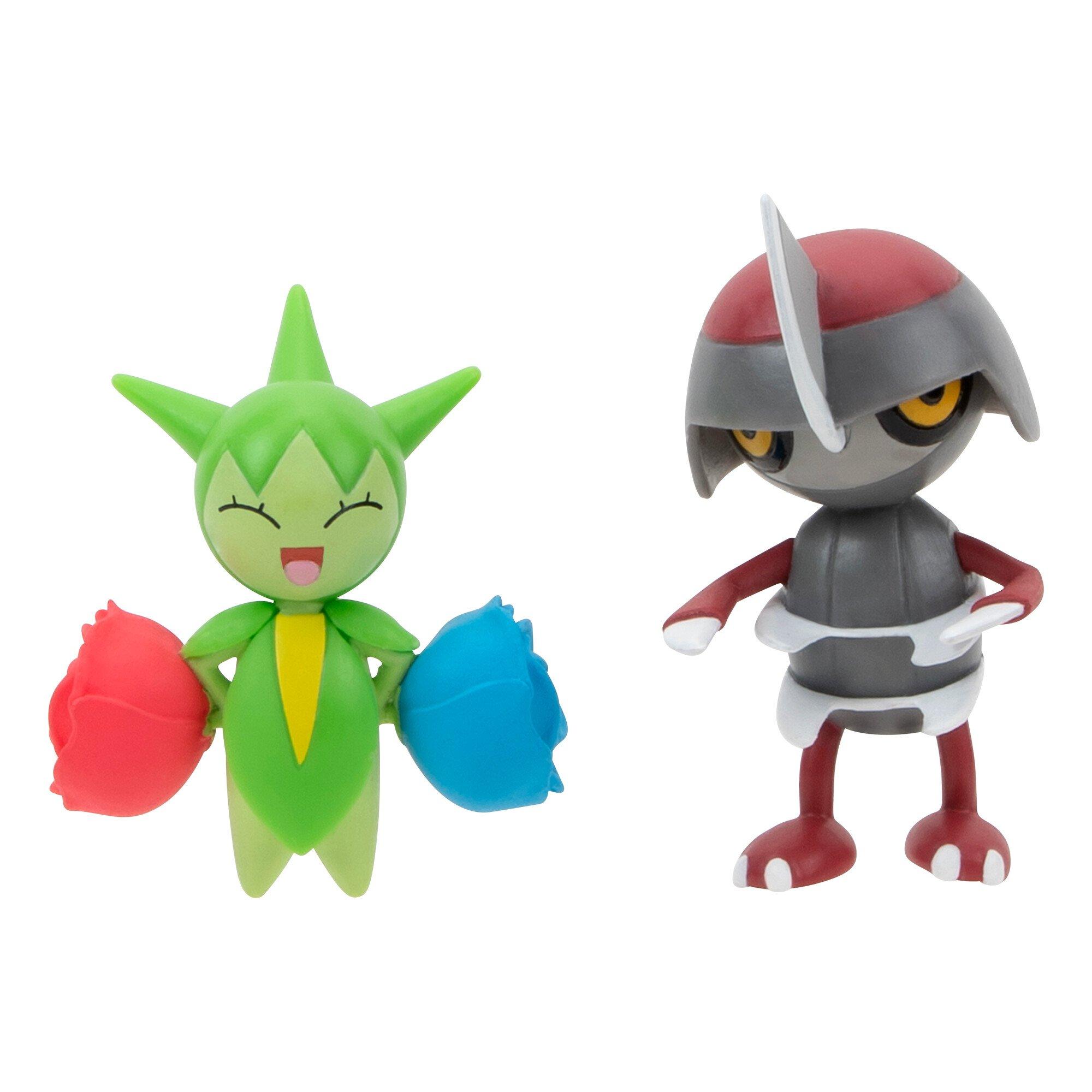 モンコレ　ロゼリア Jazwares Pokemon Pawniard and Roselia Battle Figure Set 2-Pack
