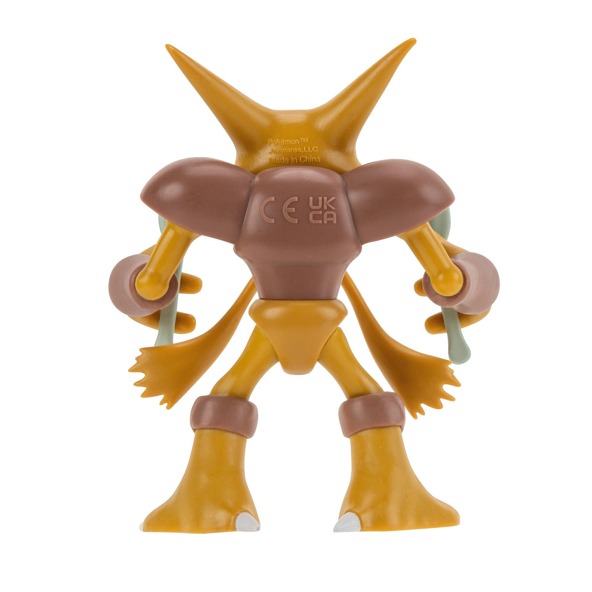 Jazwares Pokemon Alakazam 4.5-in Battle Feature Figure
