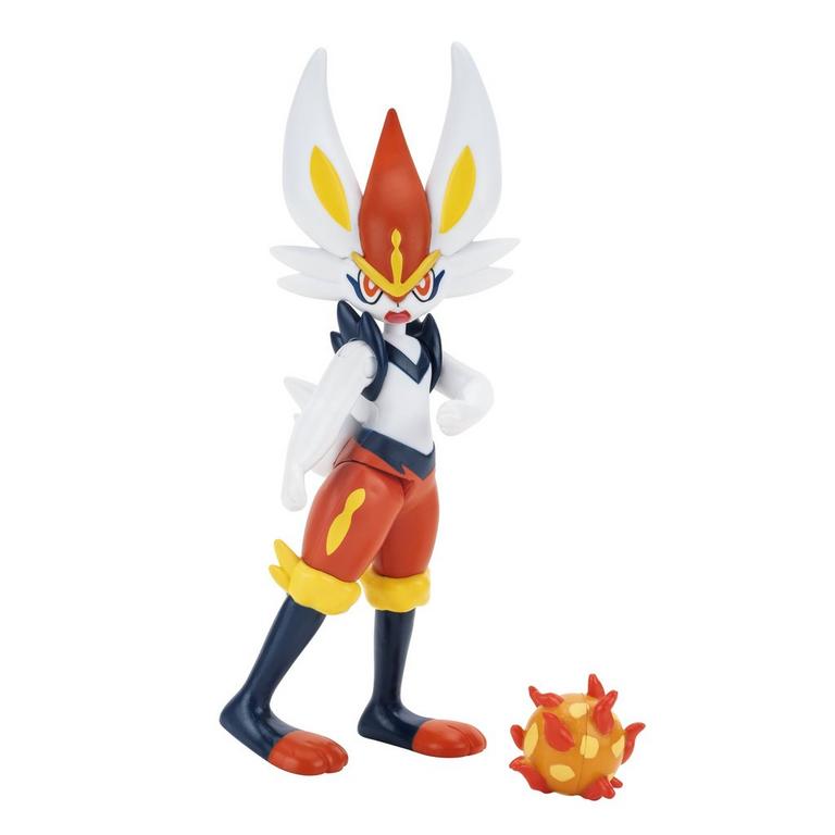 Jazwares Pokemon Cinderace 4.5-in Battle Action Figure | GameStop