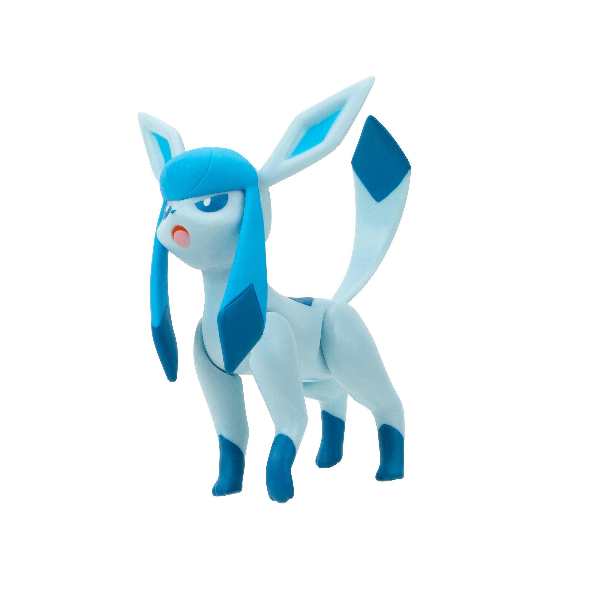 Jazwares Pokemon Glaceon 3-in Battle Figure