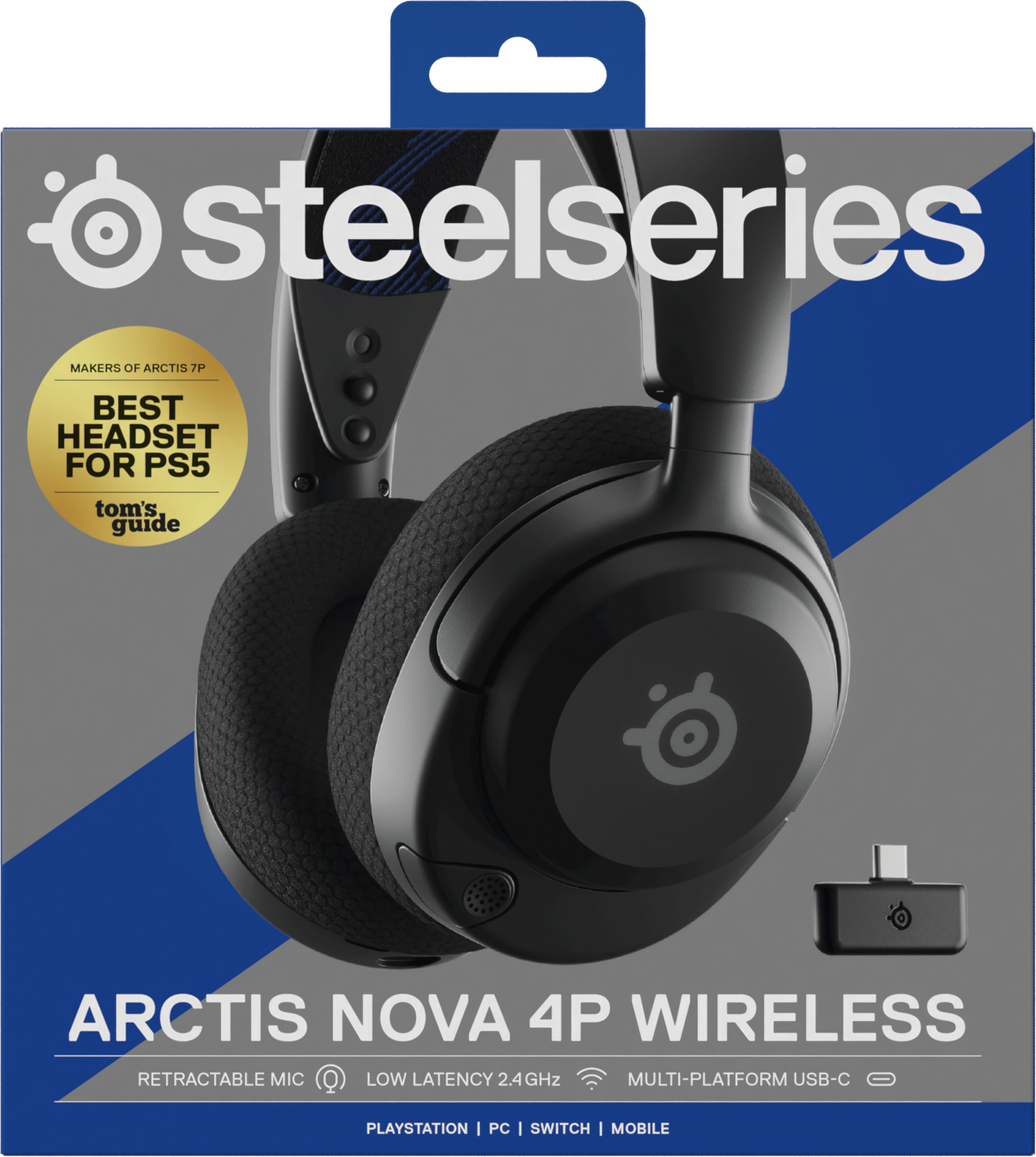 GameStop PlayStation Nova 2, Quest SteelSeries Gaming for Arctis Headset PC, | 4P Switch, Wireless Meta