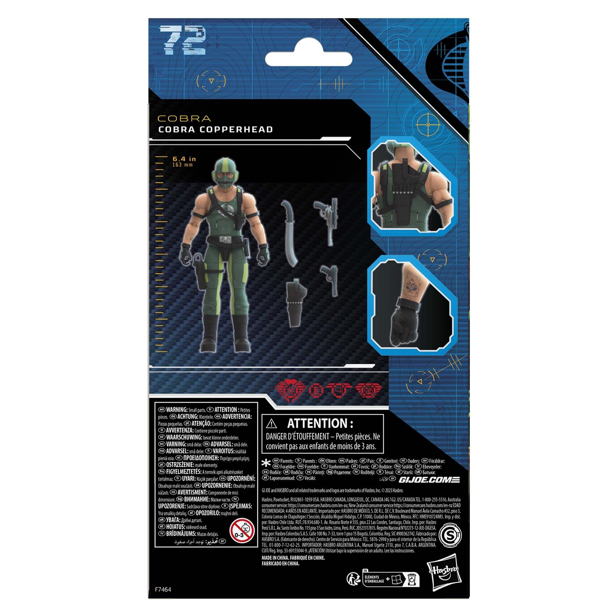 Hasbro G.I Joe Classified Series Cobra Copperhead 6-in Action Figure