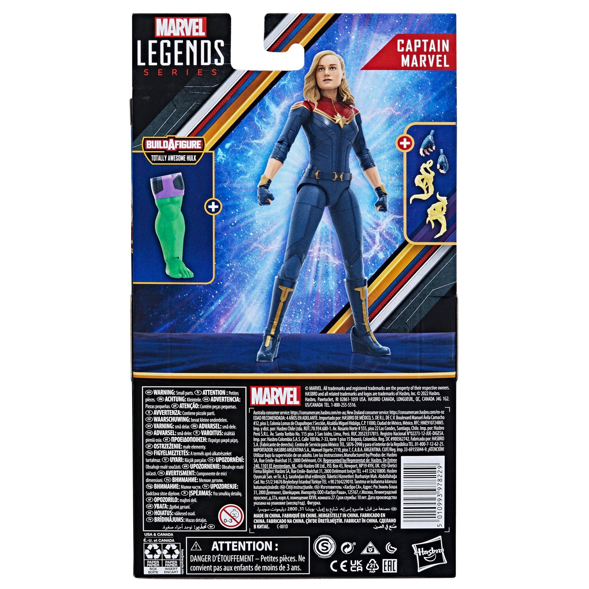 Hasbro Mega Mighties E7933 figurine articulé 25 cm Captain Marvel super  heros