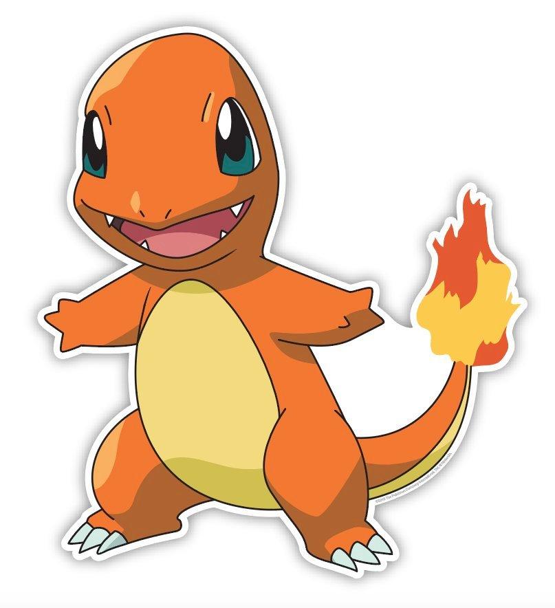 Pokemon Charmander Smile MDF Die Cut Wall Art