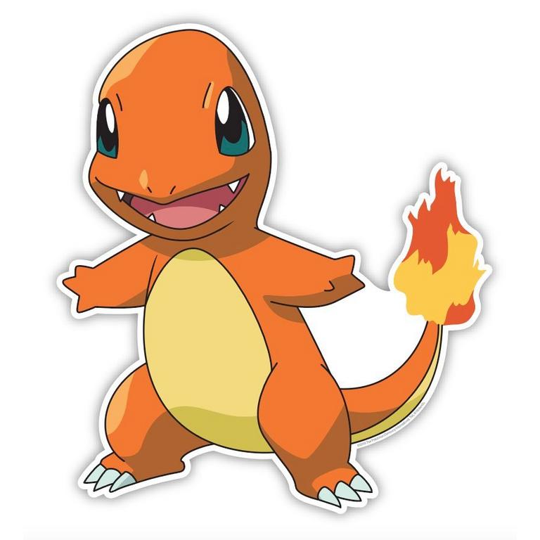 Pokemon Charmander Smile MDF Die Cut Wall Art
