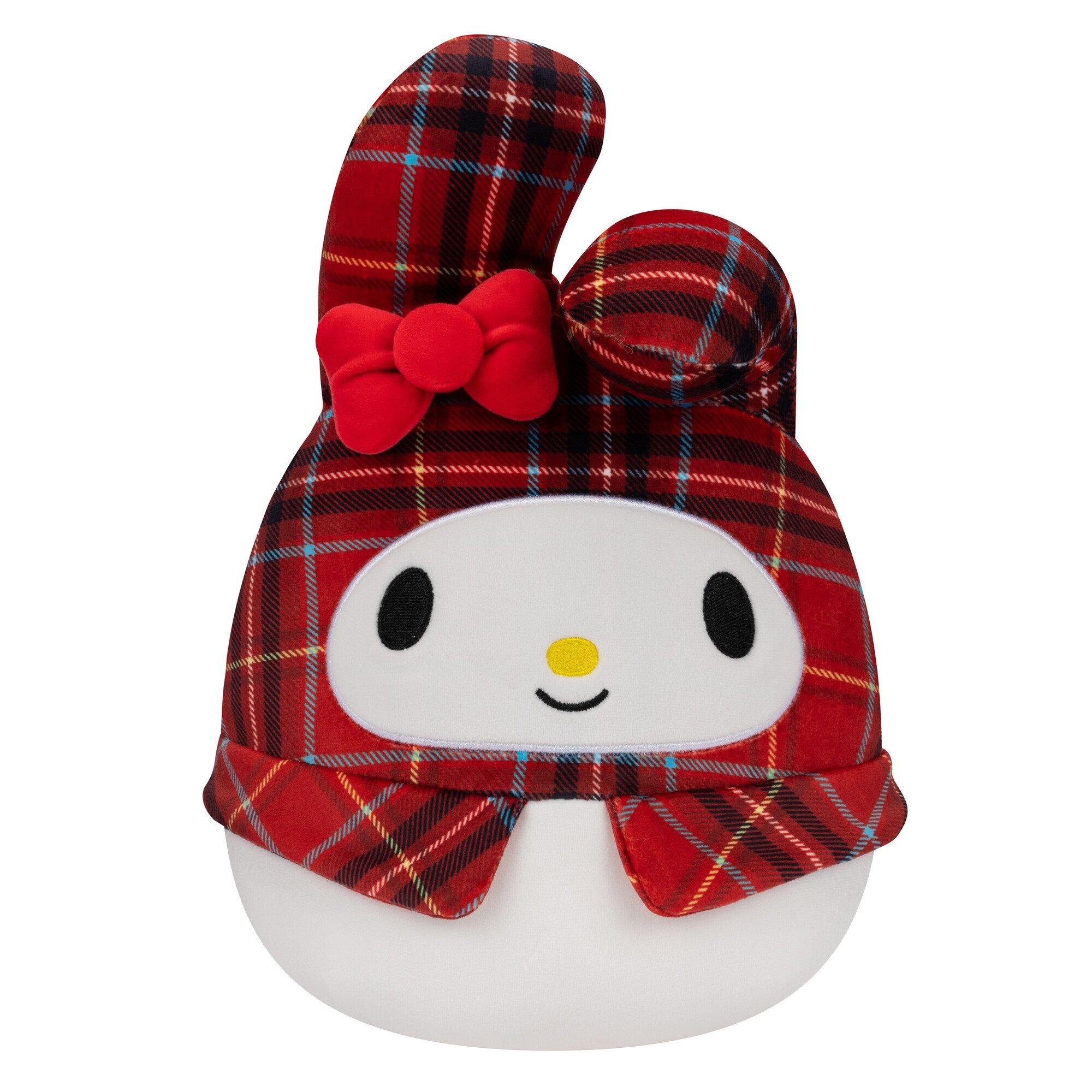 Squishmallows Sanrio Hello Kitty Wearing Plaid Plush 10 Inch Pink