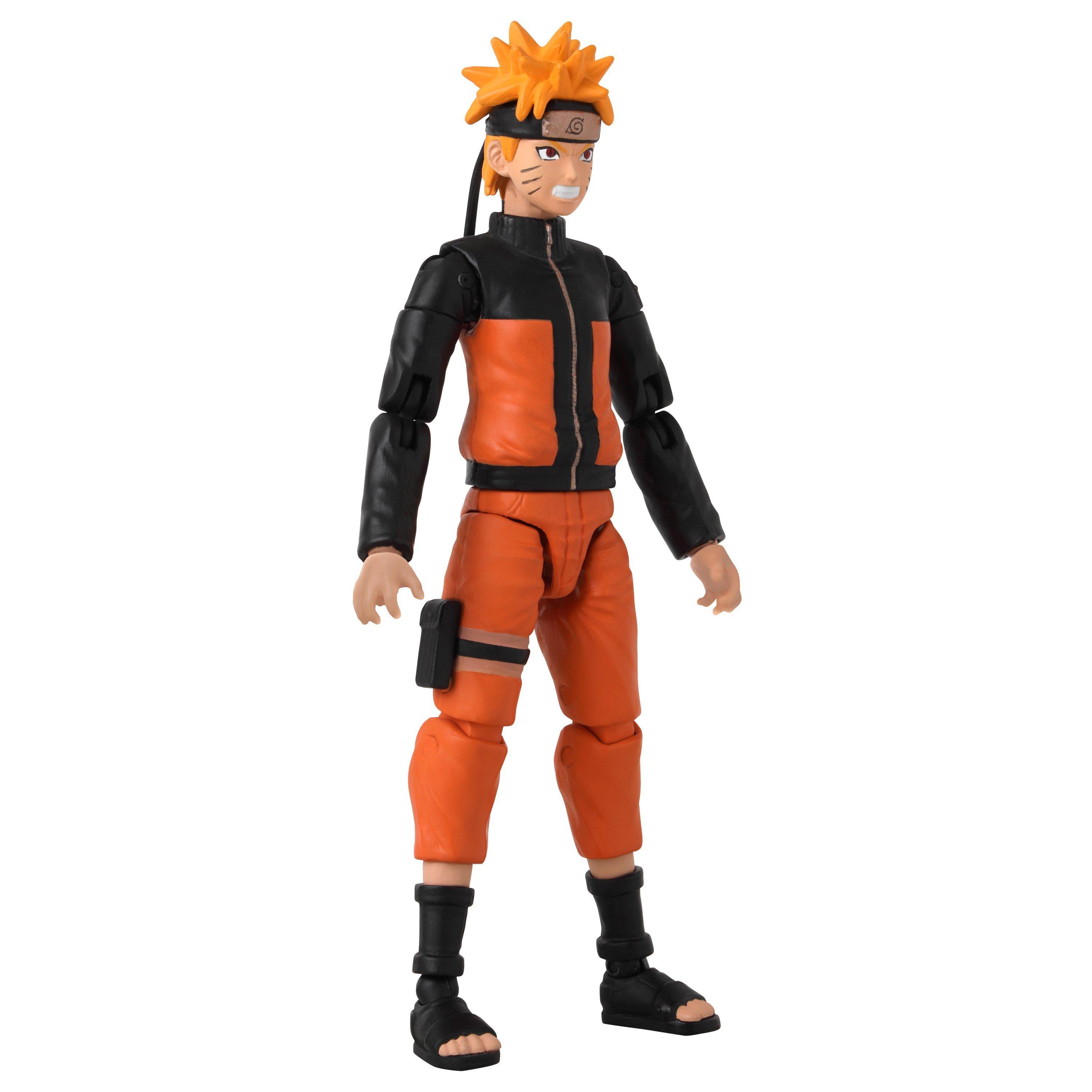 Bandai Anime Heroes Uzumaki Naruto Toy Action Figure Toy Bundle with 2 My  Outlet Mall Stickers