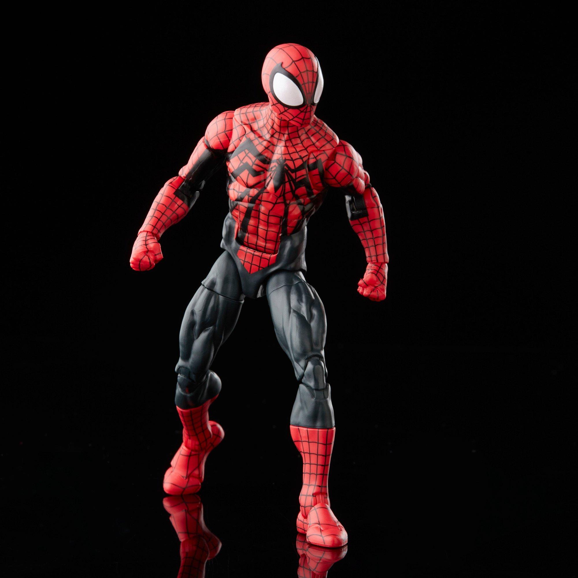 Spider-Man Marvel Legends Series 6-inch Ben Reilly Action Figure Toy,  Includes 5 Accessories: 4 Alternate Hands, 1 Web Line FX