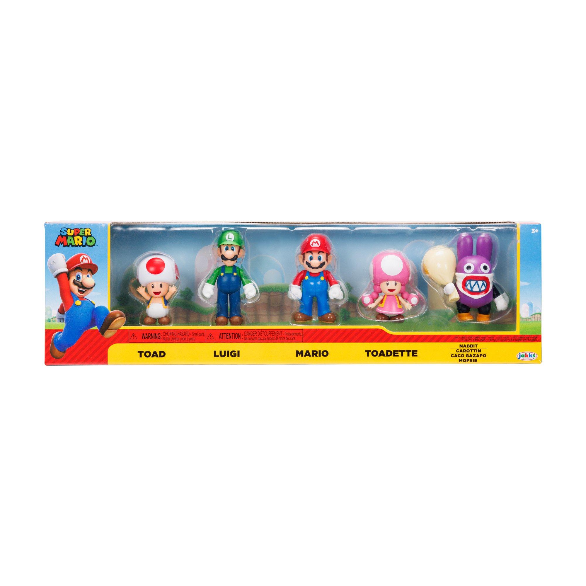 Jakks Pacific Super Mario Playable Characters 2.5-in Figures 5-Pack GameStop Exclusive
