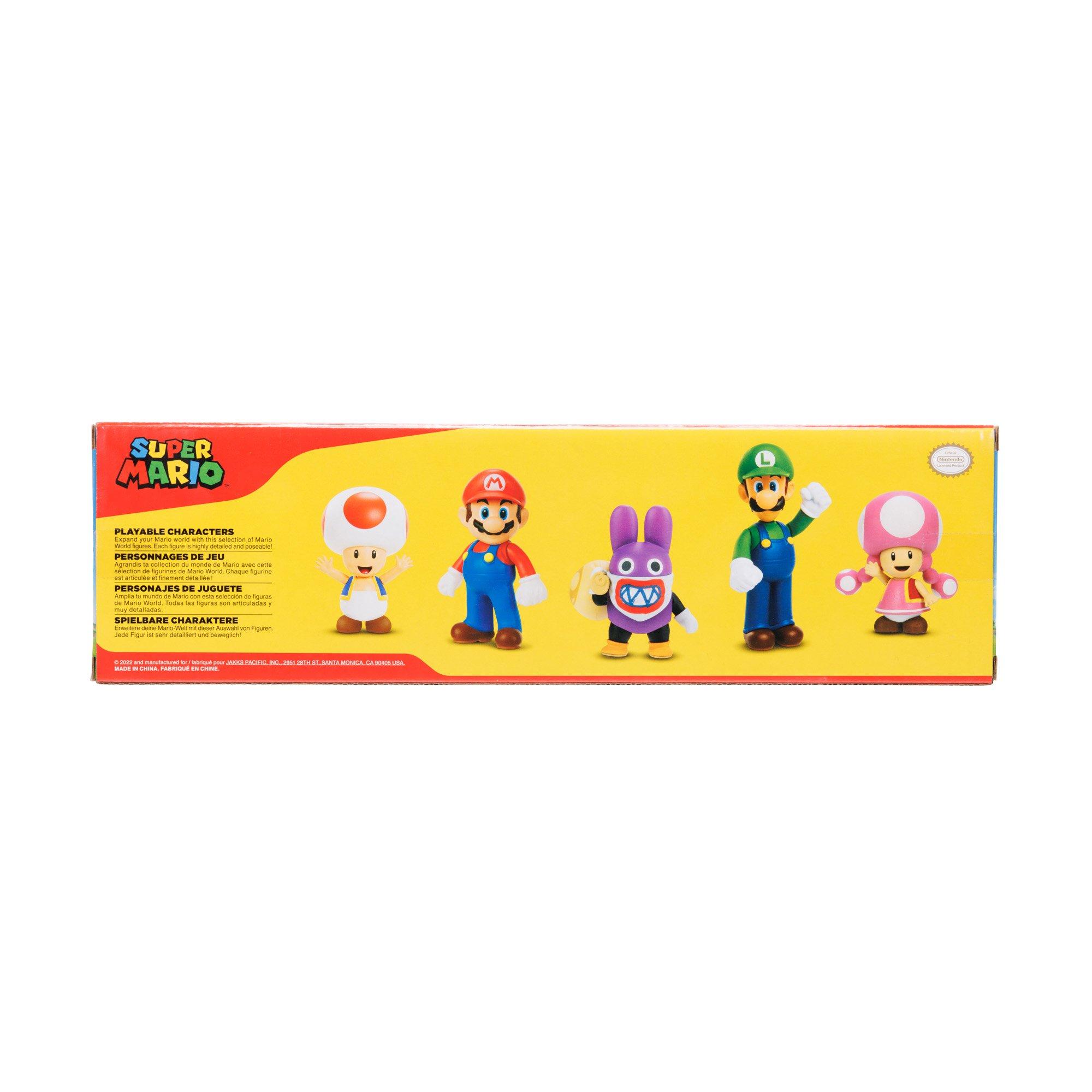 Jakks Pacific Super Mario Playable Characters 2.5-in Figures 5-Pack GameStop Exclusive