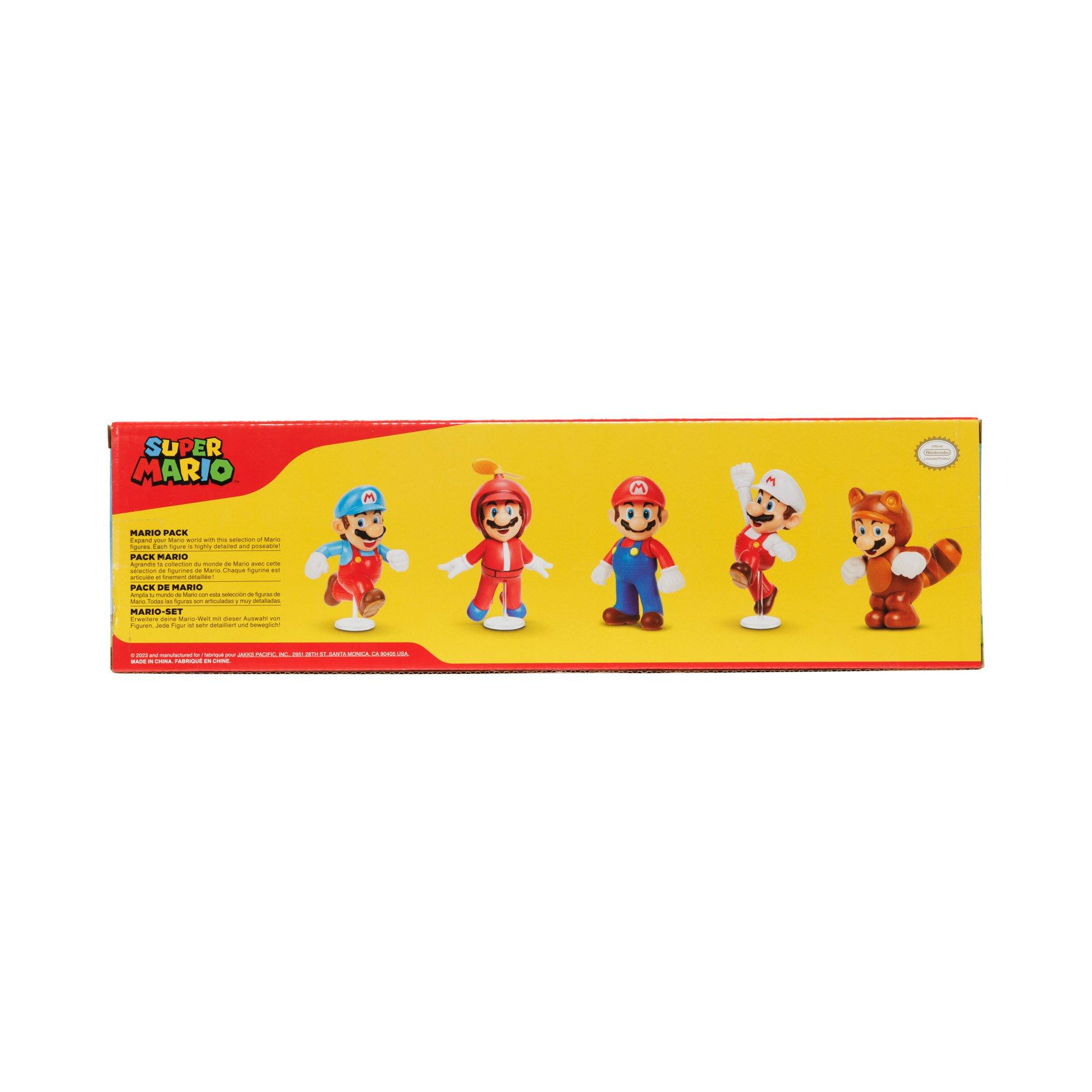 Jakks Pacific Super Mario Playable Characters 2.5-in Figures 5-Pack  GameStop Exclusive