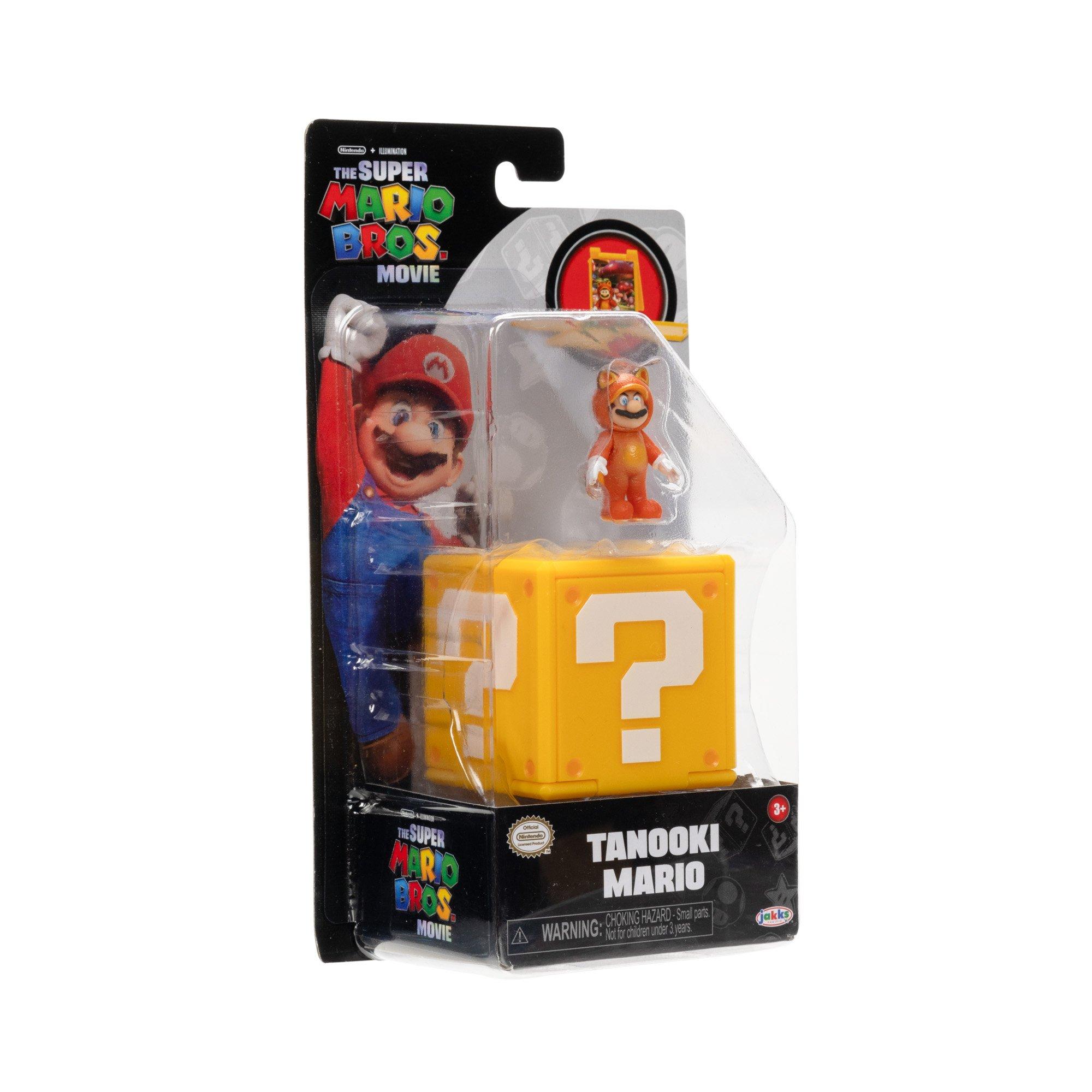 Raccoon Mario w/ Super Leaf 4-inch Articulated Figure - JAKKS Pacific, Inc.