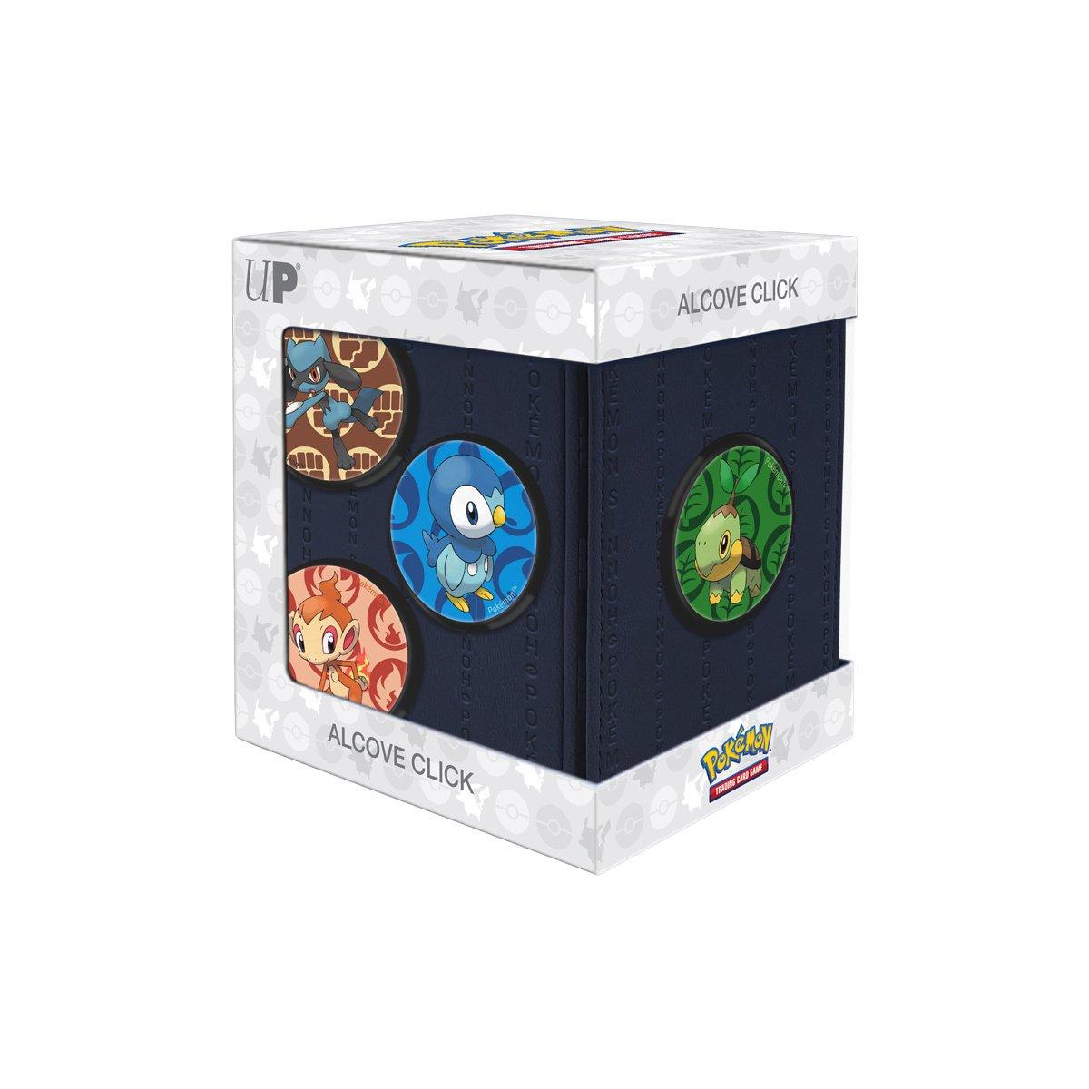 Deck Box Alcove Click Per Pokémon - Regione Paldea - Con 4 Badge Magnetici (Sprigatito, Fuecoco, Quaxly, Tinkatink)