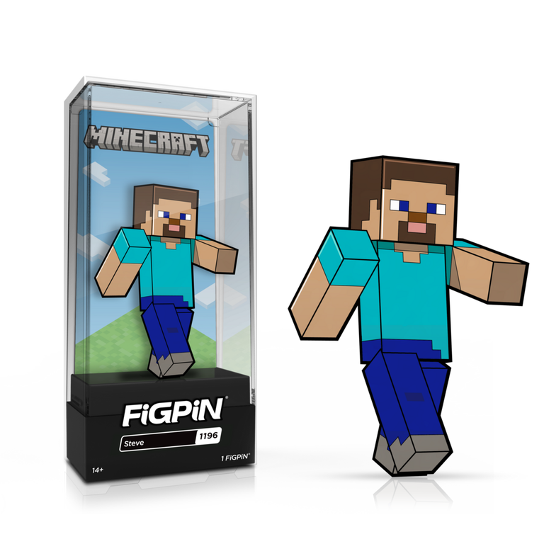 FiGPiN Minecraft Steve 3-in Collectible Enamel Pin