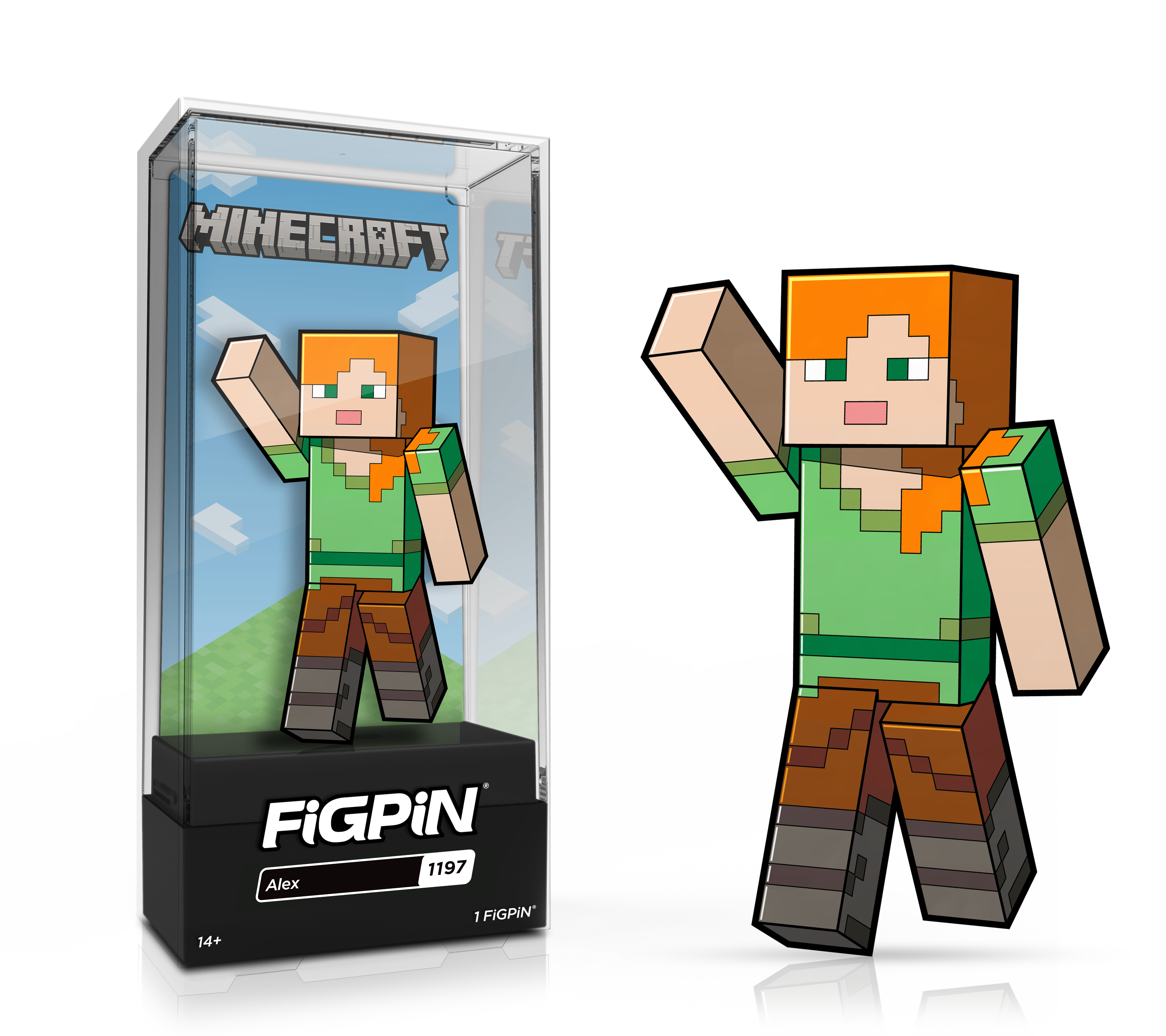 FiGPiN Minecraft Alex 3-in Collectible Enamel Pin