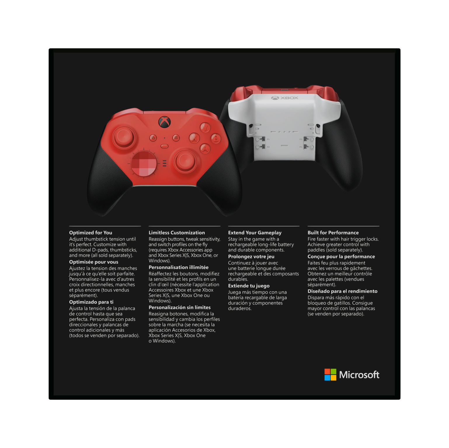 Microsoft Xbox Elite Wireless Controller Series 2 Core - Red