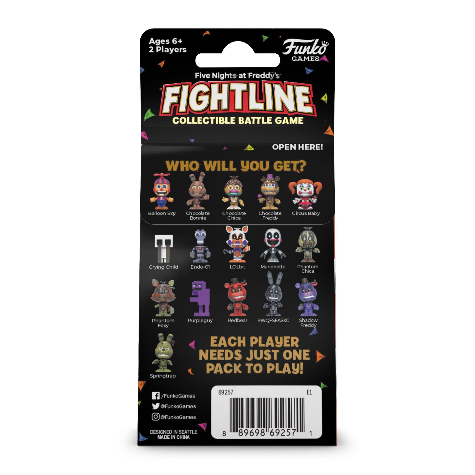 Funko Games Five Nights at Freddy's FightLine Collectible Battle Game  Character Pack (Styles May Vary)