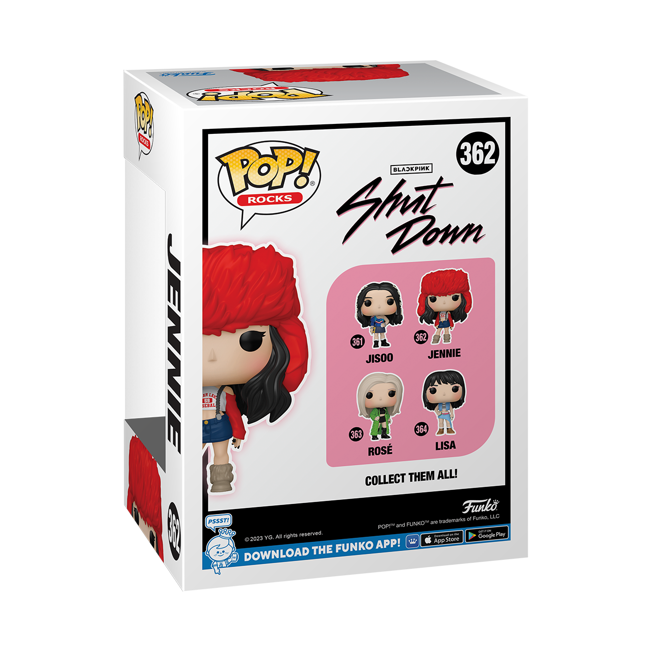≪超目玉★12月≫ Jennie Blackpink Rocks: POP! Funko 4.3-in Figure Vinyl 帽子