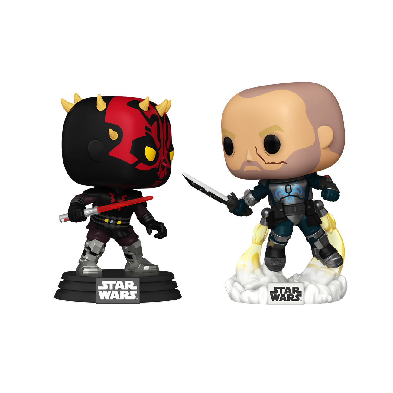 Funko POP! Star Wars: Clone Wars Darth Maul vs Pre Vizsla 2-Pack