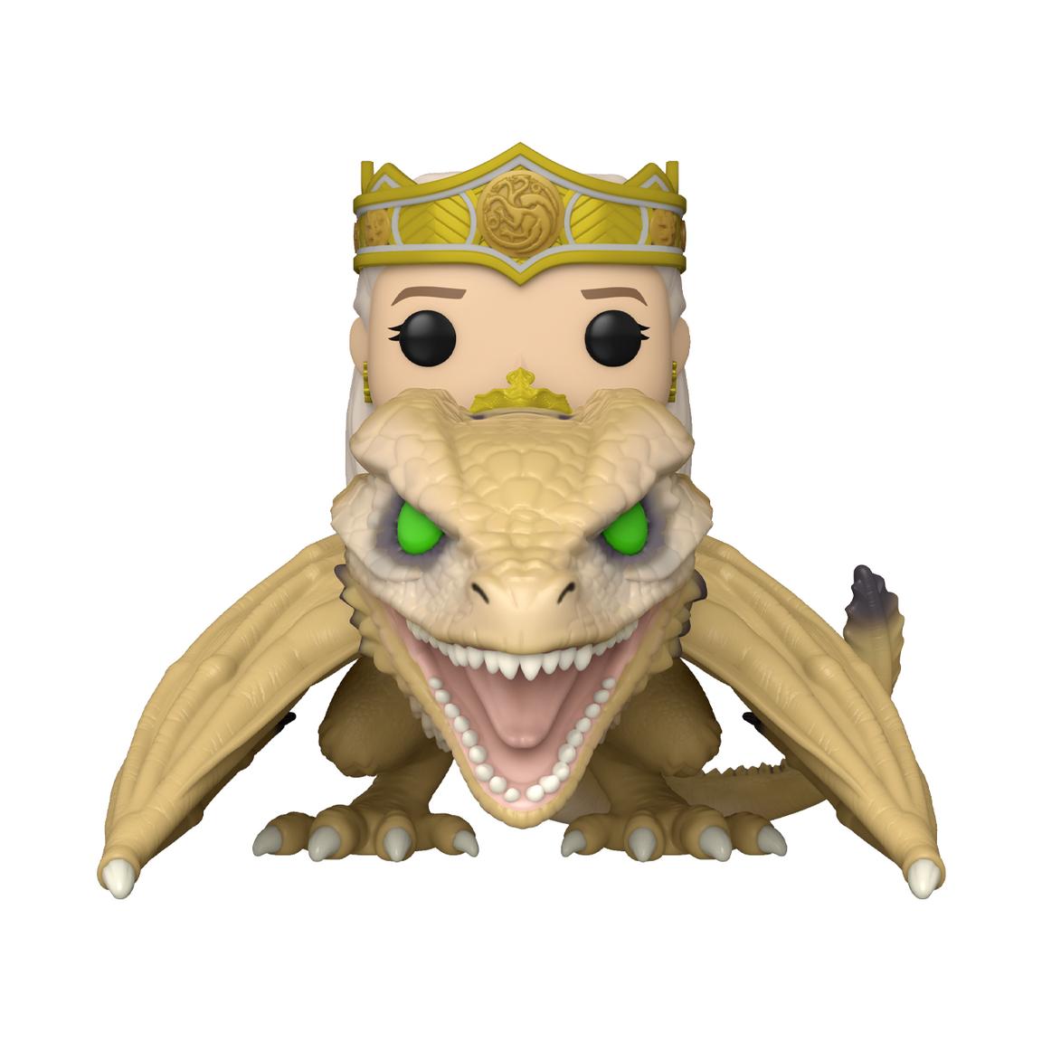 Funko POP Ride Deluxe: Game of Thrones: House of the Dragon Queen Rhaenyra with Syrax 5-in Vinyl Figure