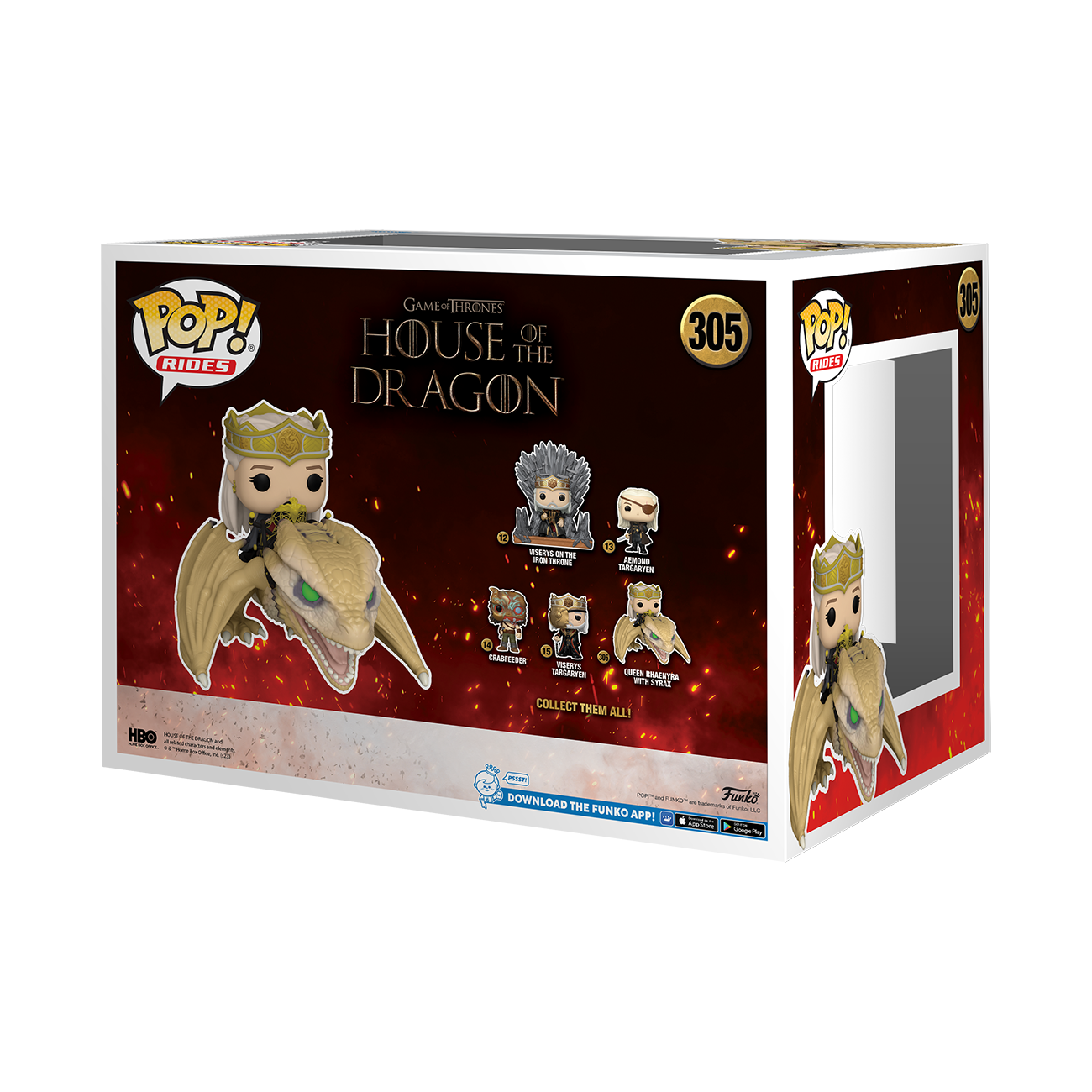 House Of The Dragon Queen Rhaenyra With Syrax Ride Funko POP