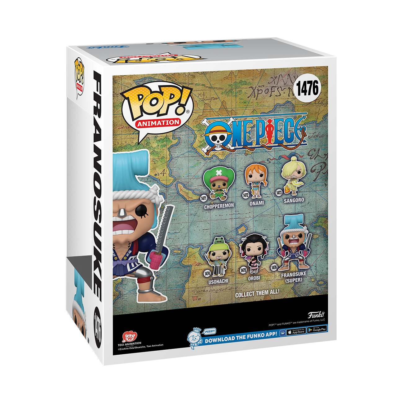 Funko POP! Super: One Piece Franosuke (Franky Wano) 6.4-in Vinyl Figure