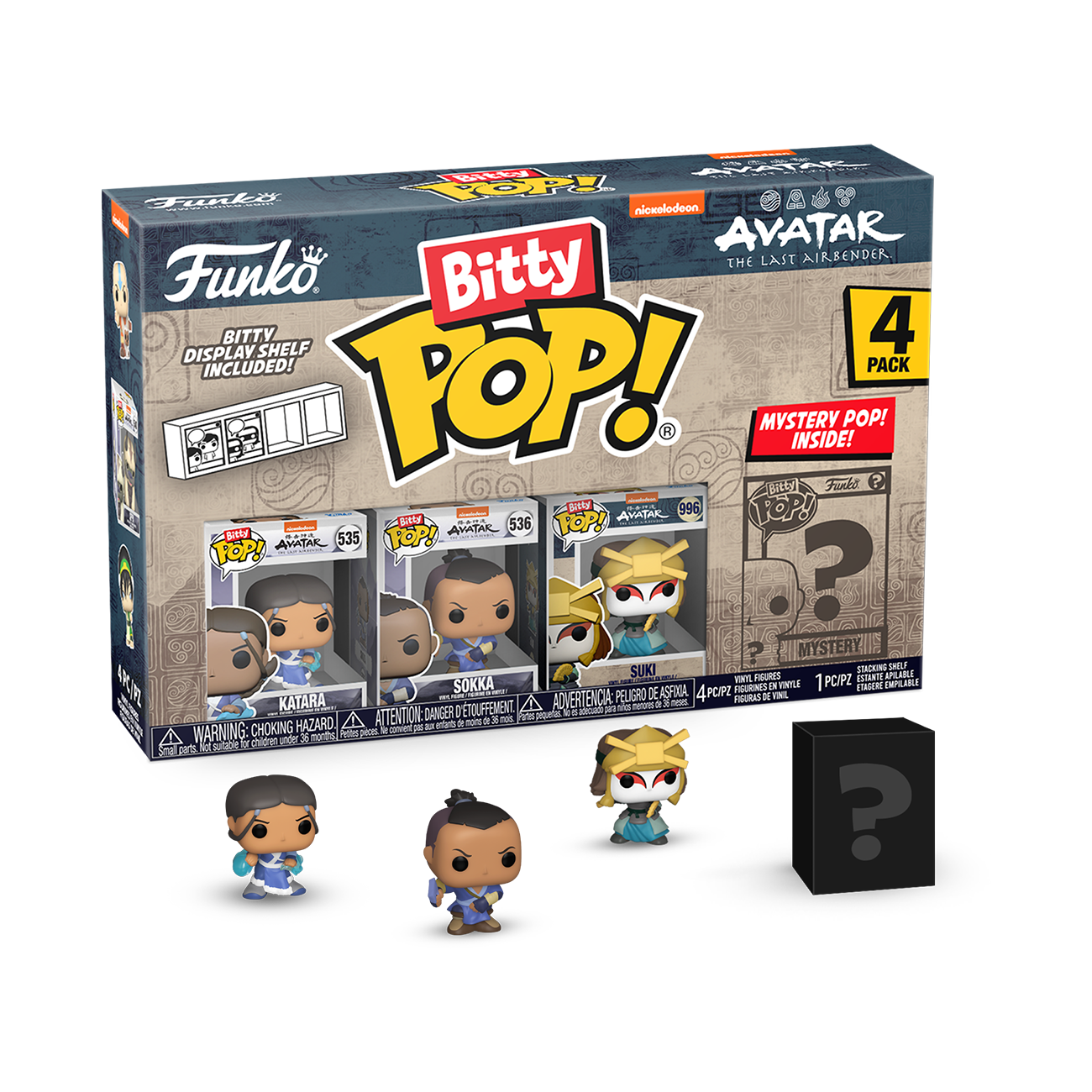 GameStop Funko Bitty POP! Avatar: The Last Airbender Vinyl Figure Set 4 ...