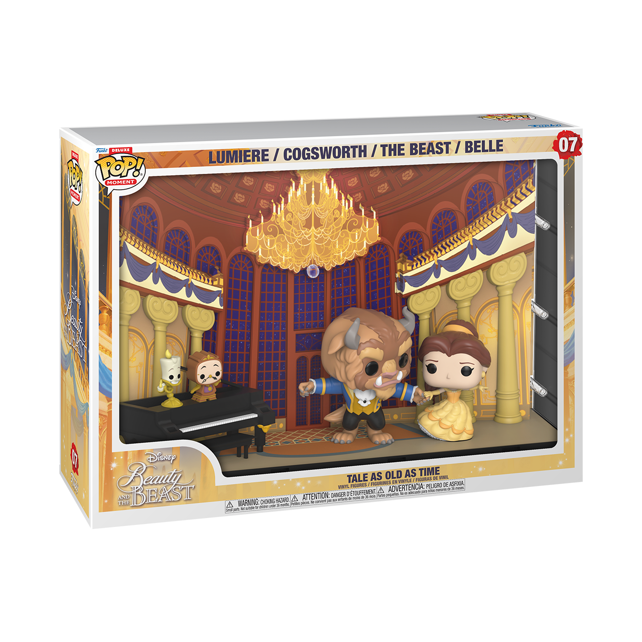 Funko POP! Moments: Beauty and the Beast Cogsworth Vinyl Figure