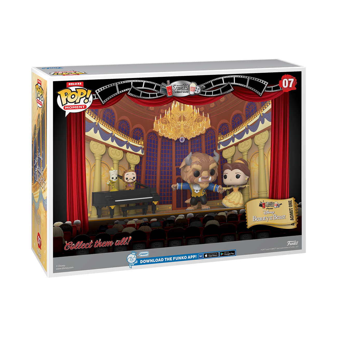 Funko POP! Moments: Beauty and the Beast Cogsworth Vinyl Figure