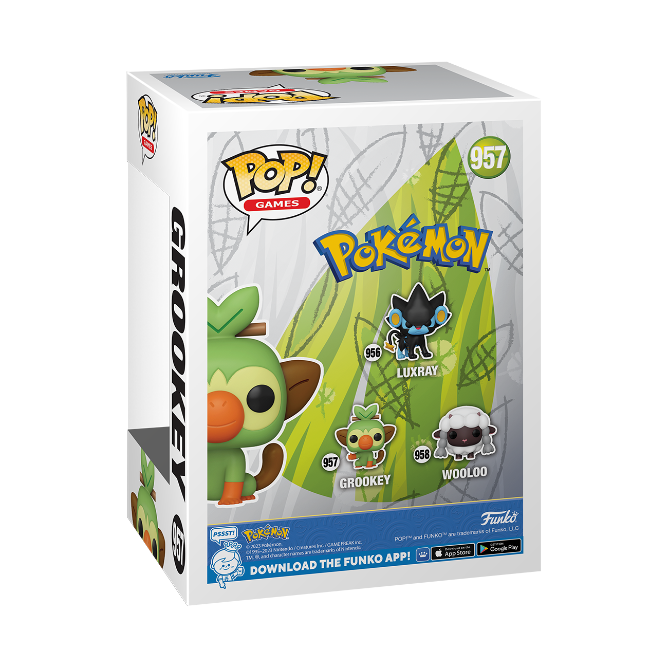 Funko POP! Games: Pokemon Grookey 3.65-in Vinyl Figure