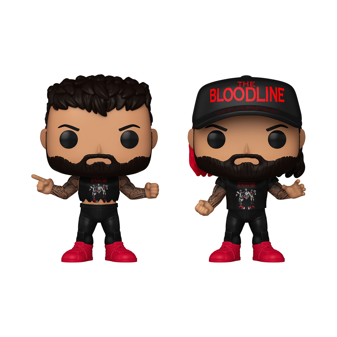 Funko POP! WWE Jey Uso and Jimmy Uso 4in Vinyl Figure Set 2Pack