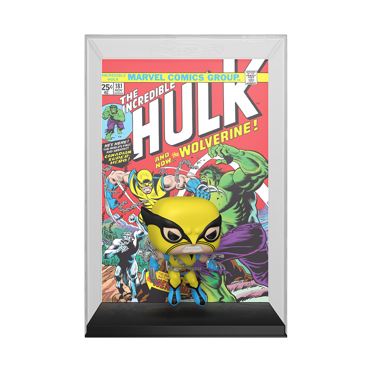 Funko POP! Comic Cover: X-Men Wolverine (The Incredible Hulk Comic no. 181)  3.8-in Vinyl Figure GameStop Exclusive