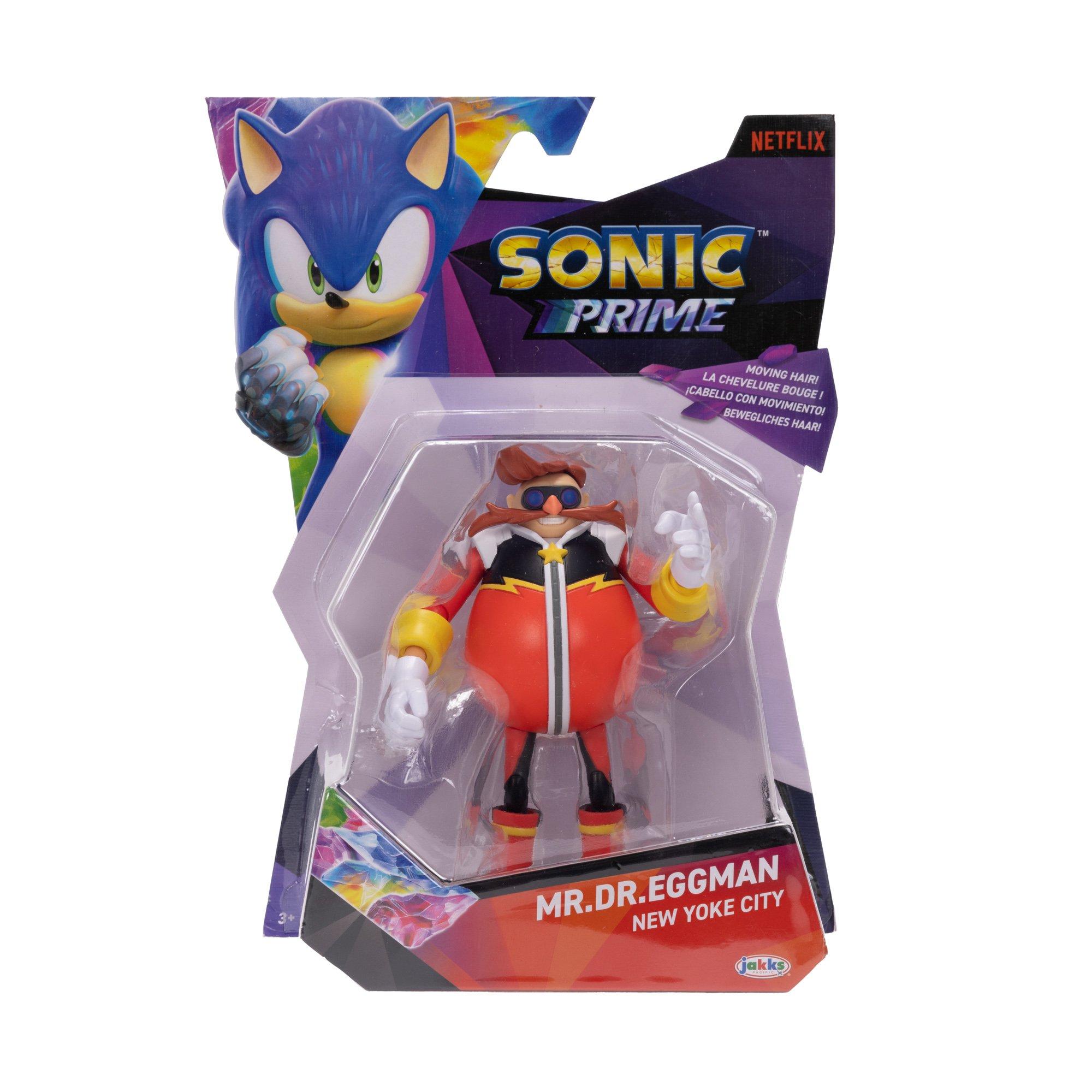 Action Figures Boneco Sonic Prime Netflix Articulado Eggman