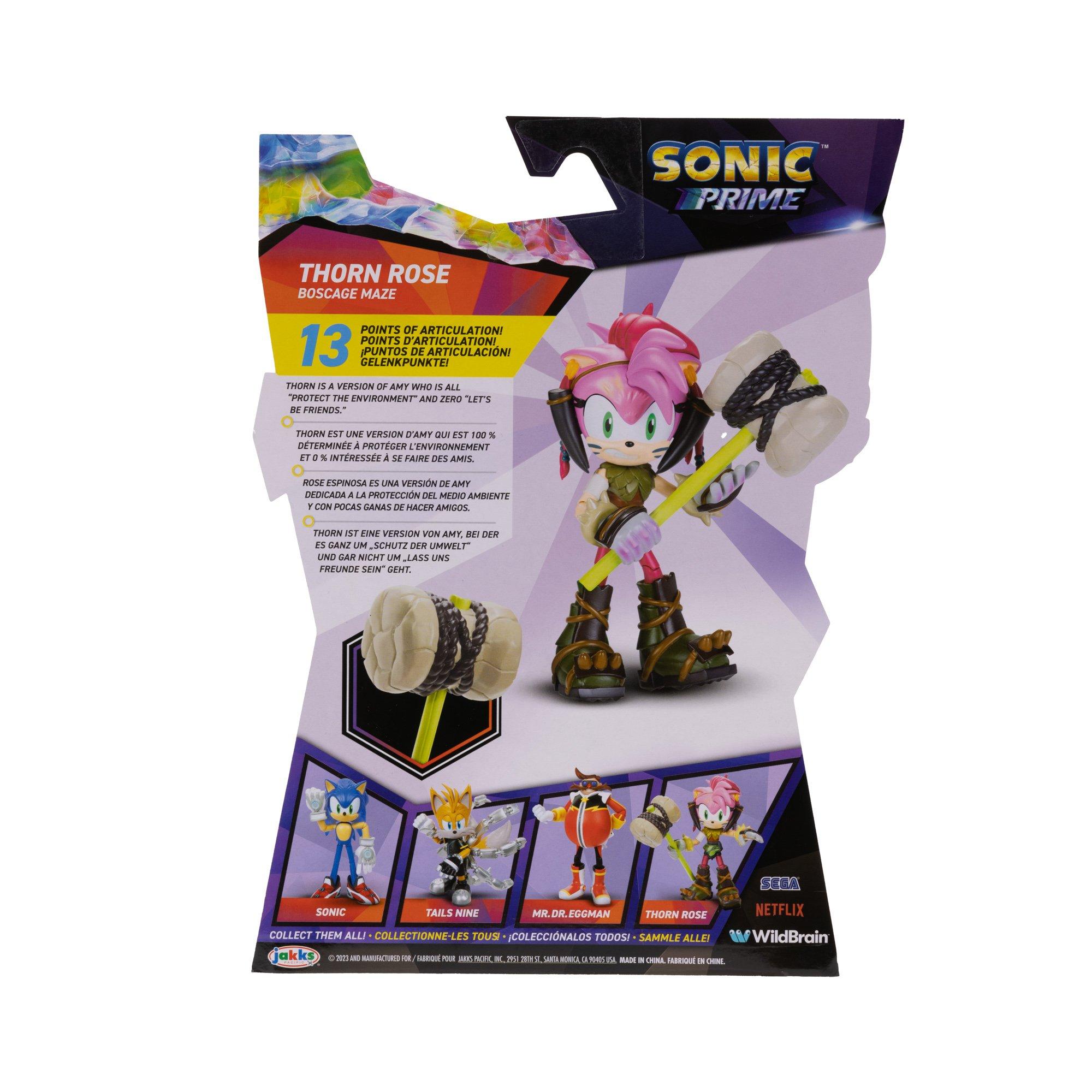 (Provisional Pre-Order) Jakks Netflix Sonic Prime 5 In Figure Thorn Rose  Sonic New Yoke City BUNDLE/LOT