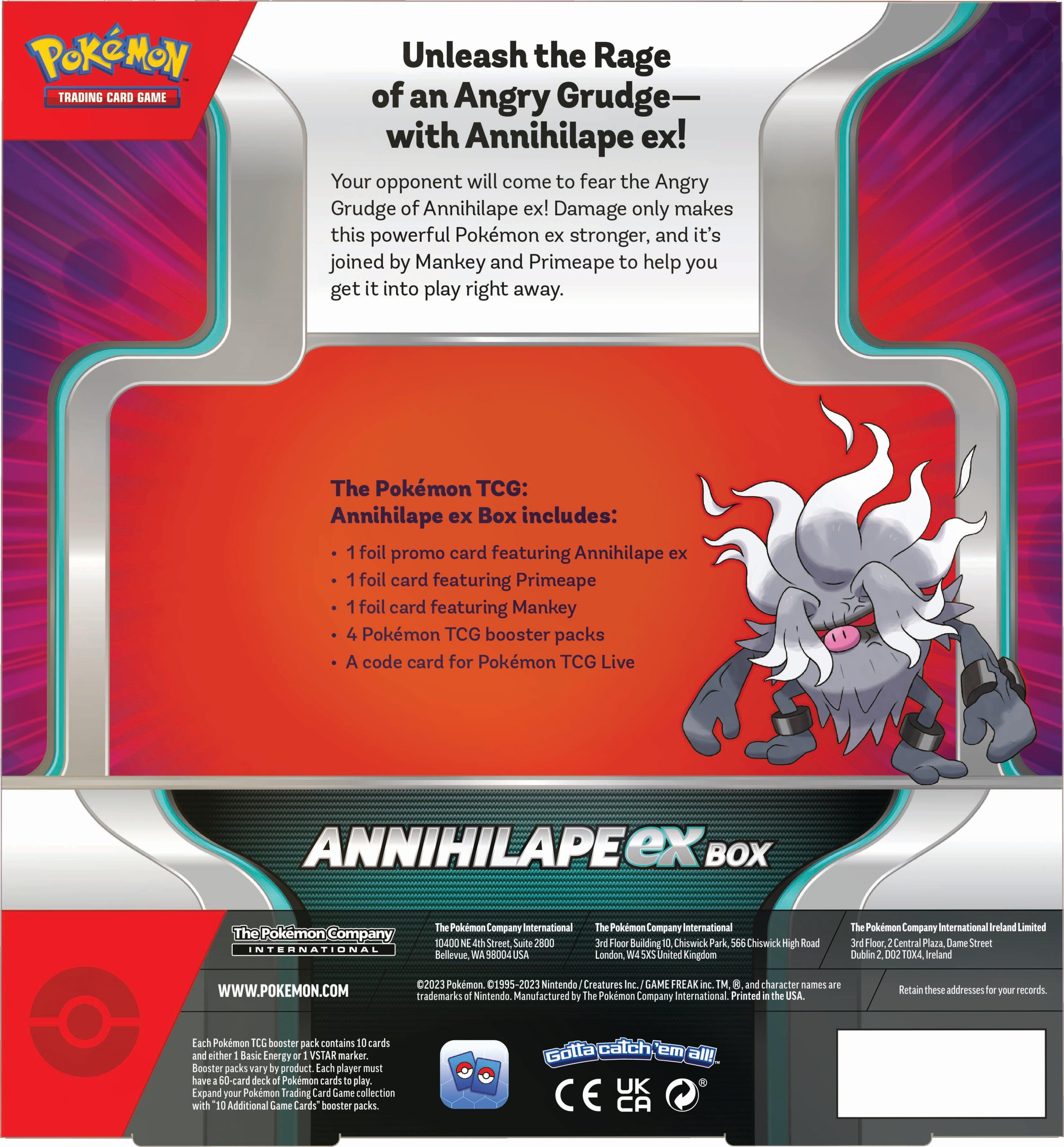 Pokemon Trading Card Game: Annihilape ex Box